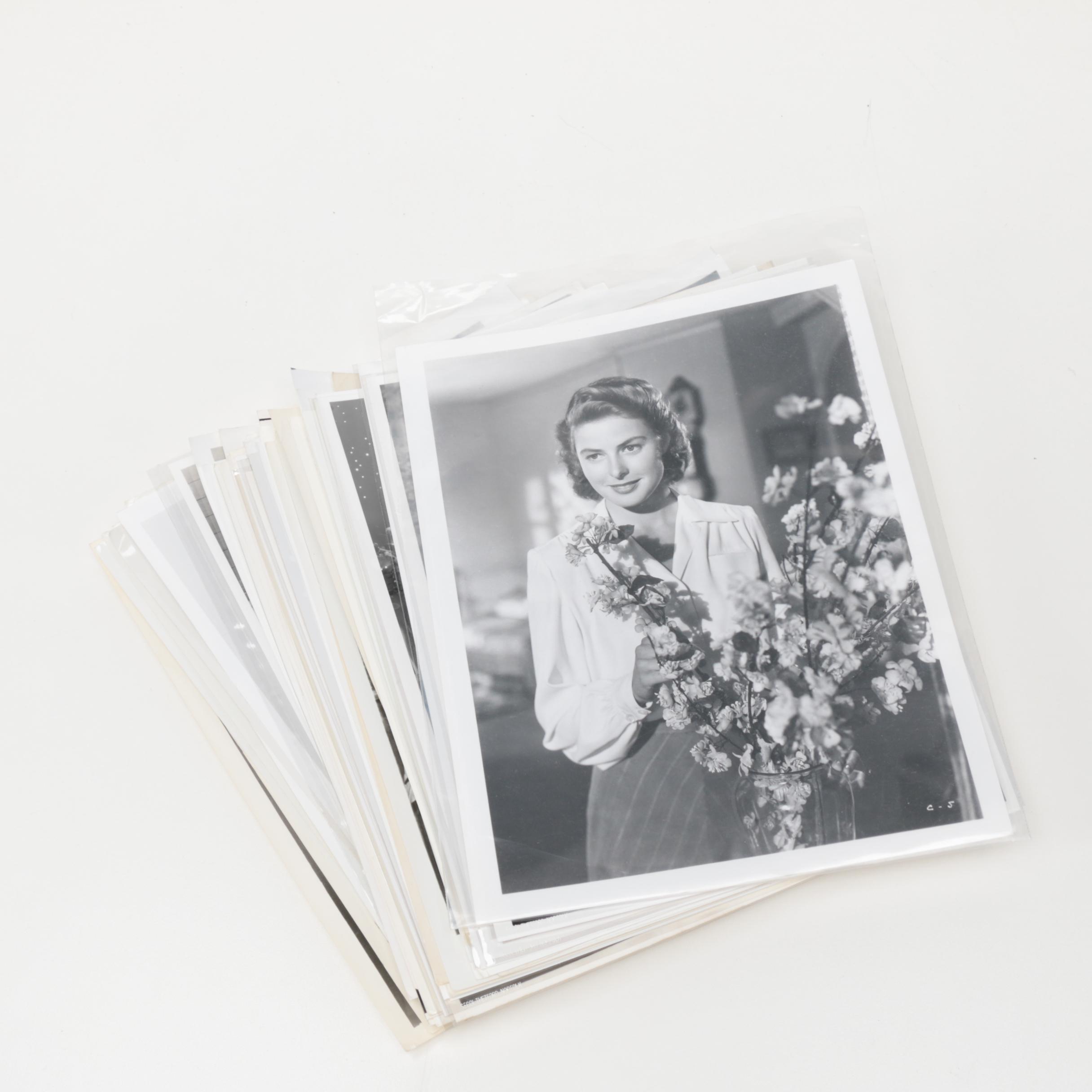 Black and White Photo Collection of Mid Century Film Stars