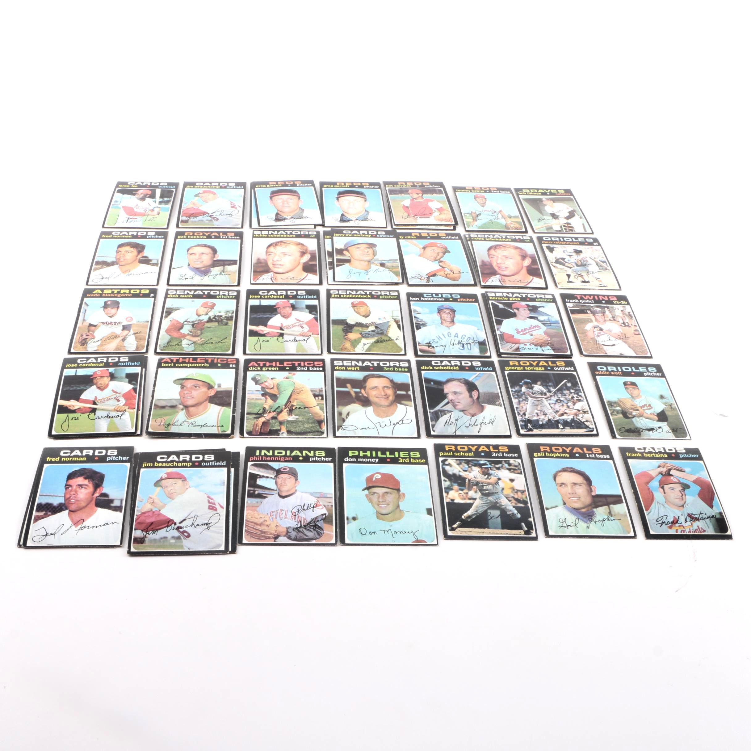Collection of 1971 Topps Baseball Cards