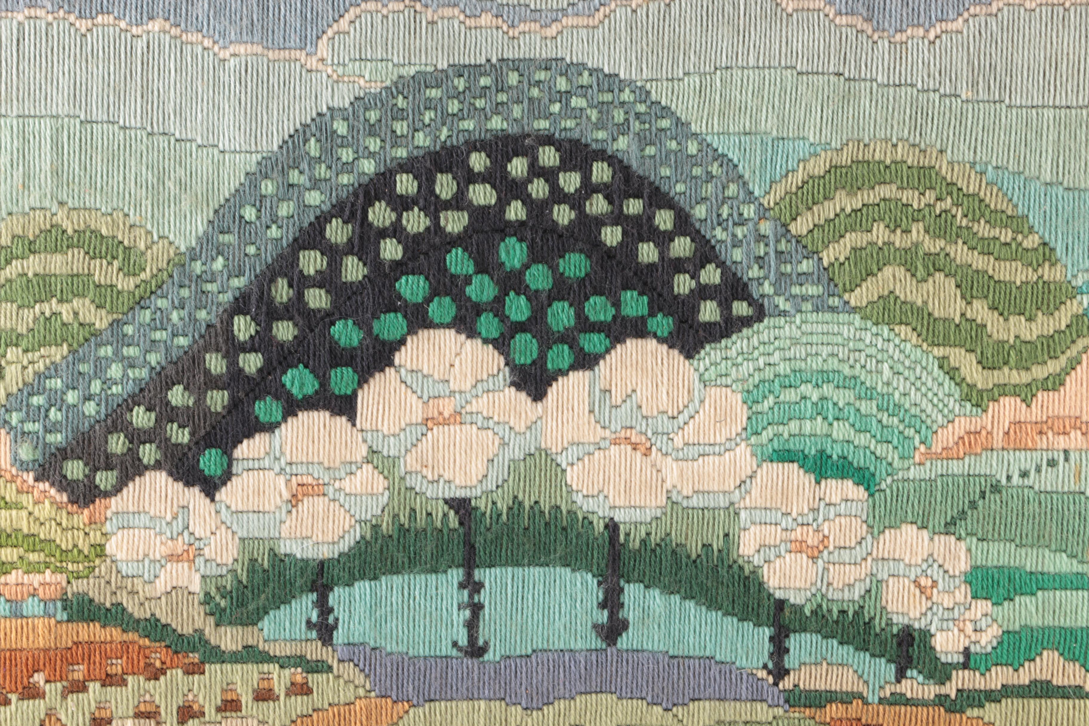 Needlepoint Landscape After Album Cover "Dead Gaze"