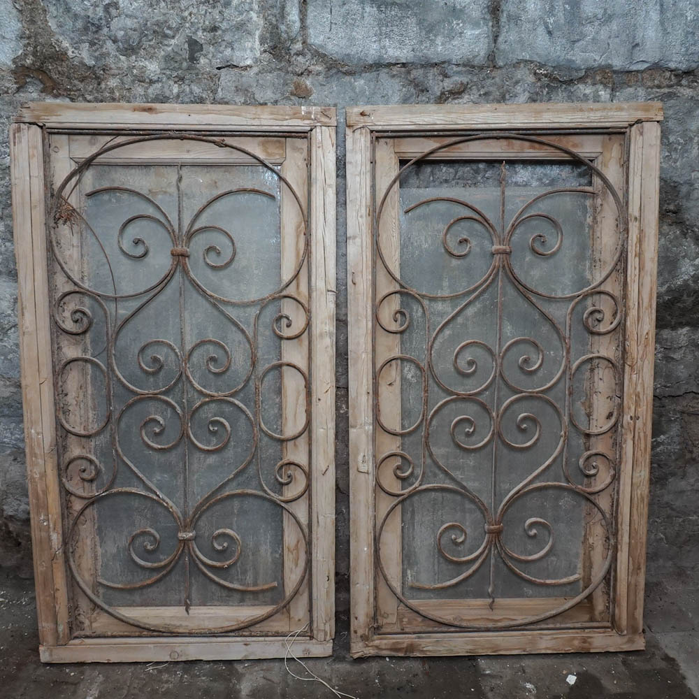 Salvaged Glass and Metal Panels