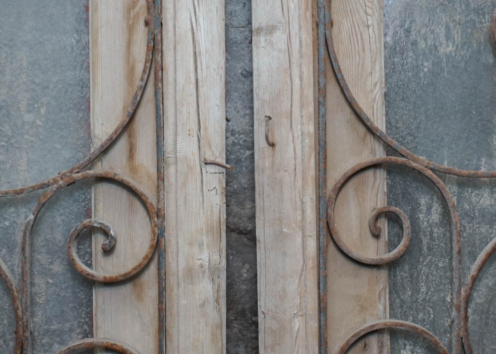 Salvaged Glass and Metal Panels