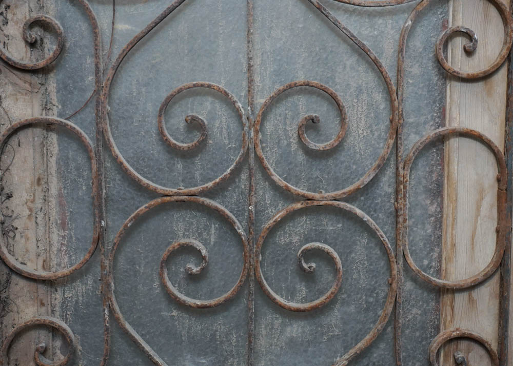 Salvaged Glass and Metal Panels