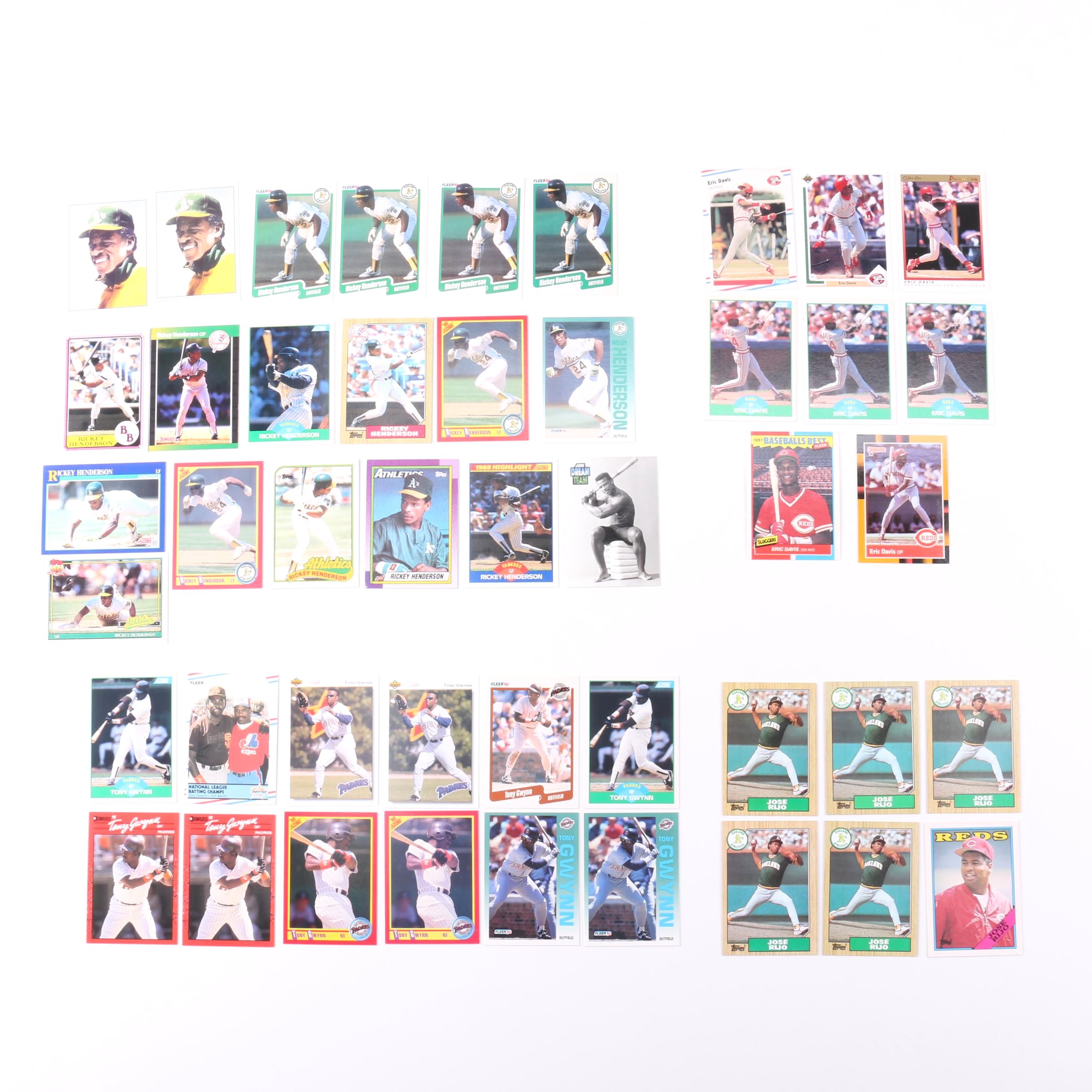 Collection of Star Player Baseball Card Batches