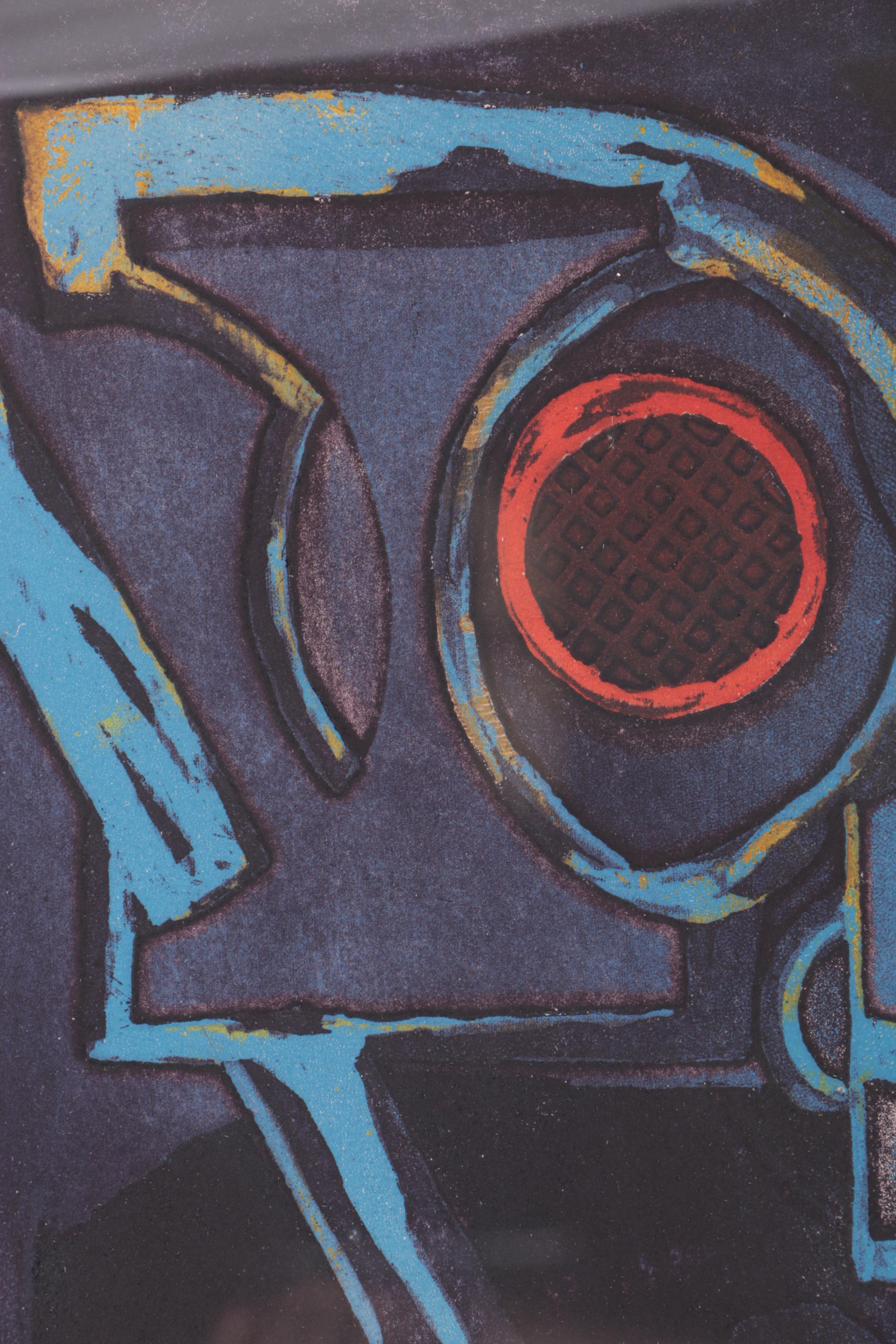 Artist Proof Intaglio Print by Lola Breidbart "Design"