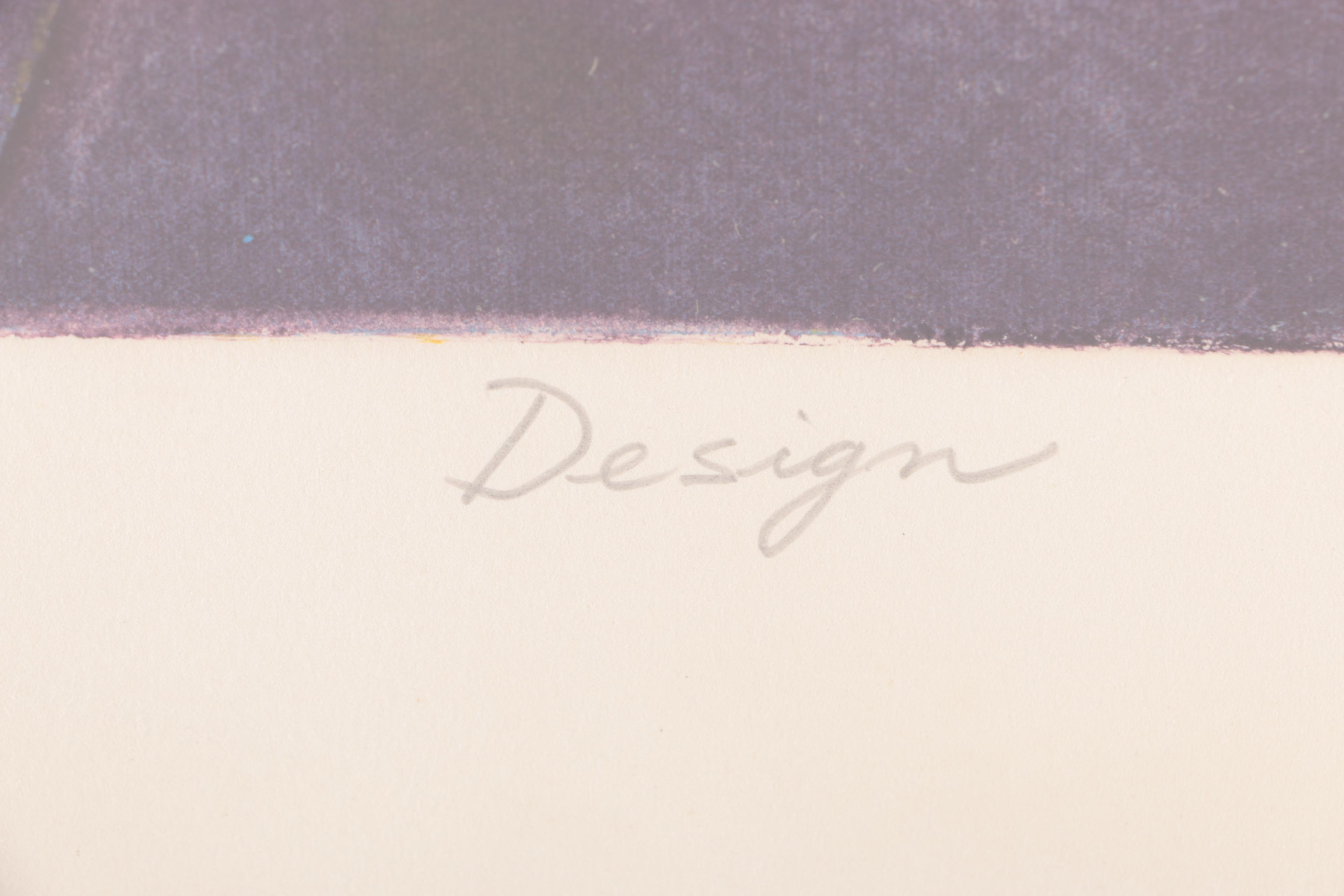 Artist Proof Intaglio Print by Lola Breidbart "Design"