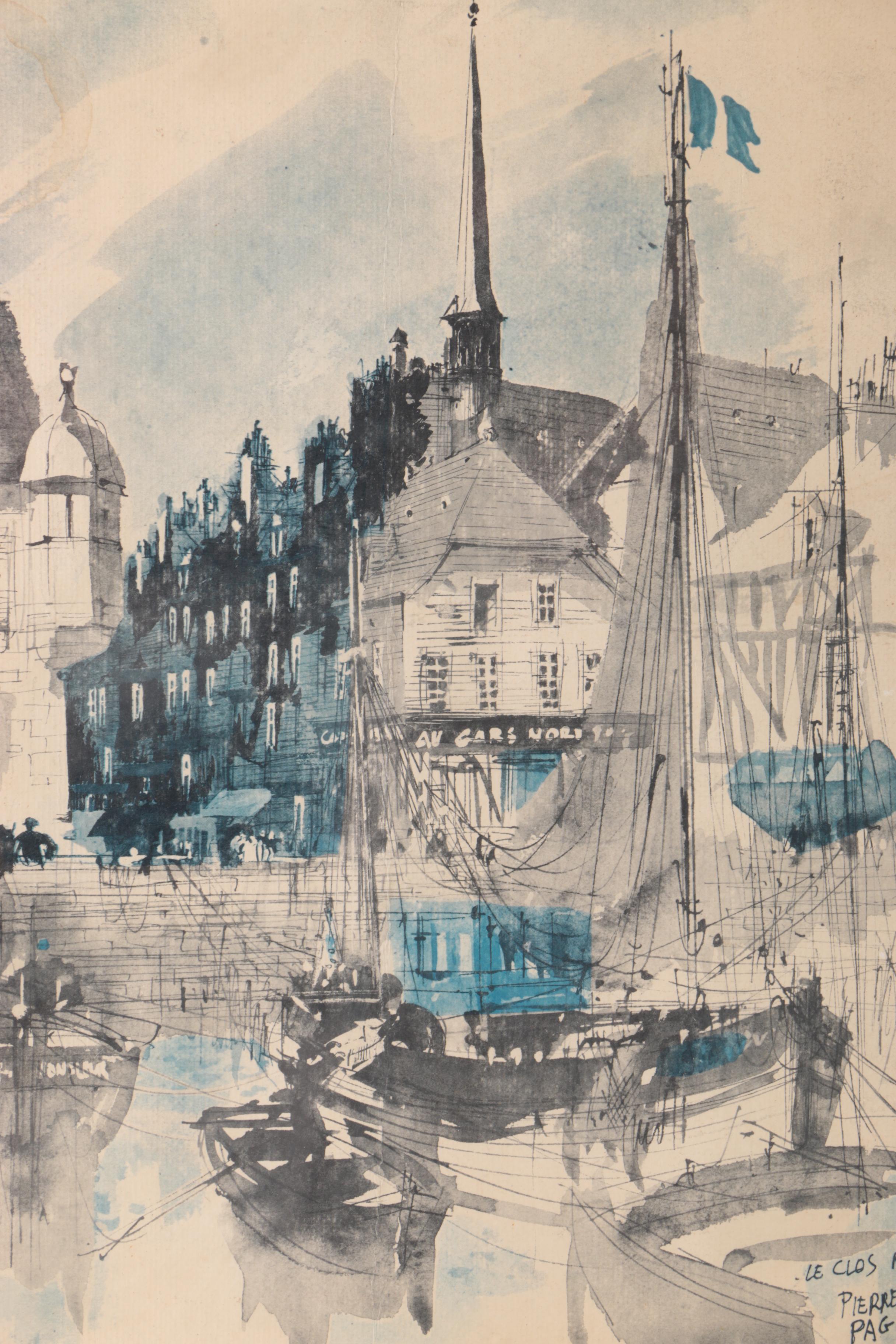 Offset Lithograph After Pierre Pages  "Le Clos Normand"