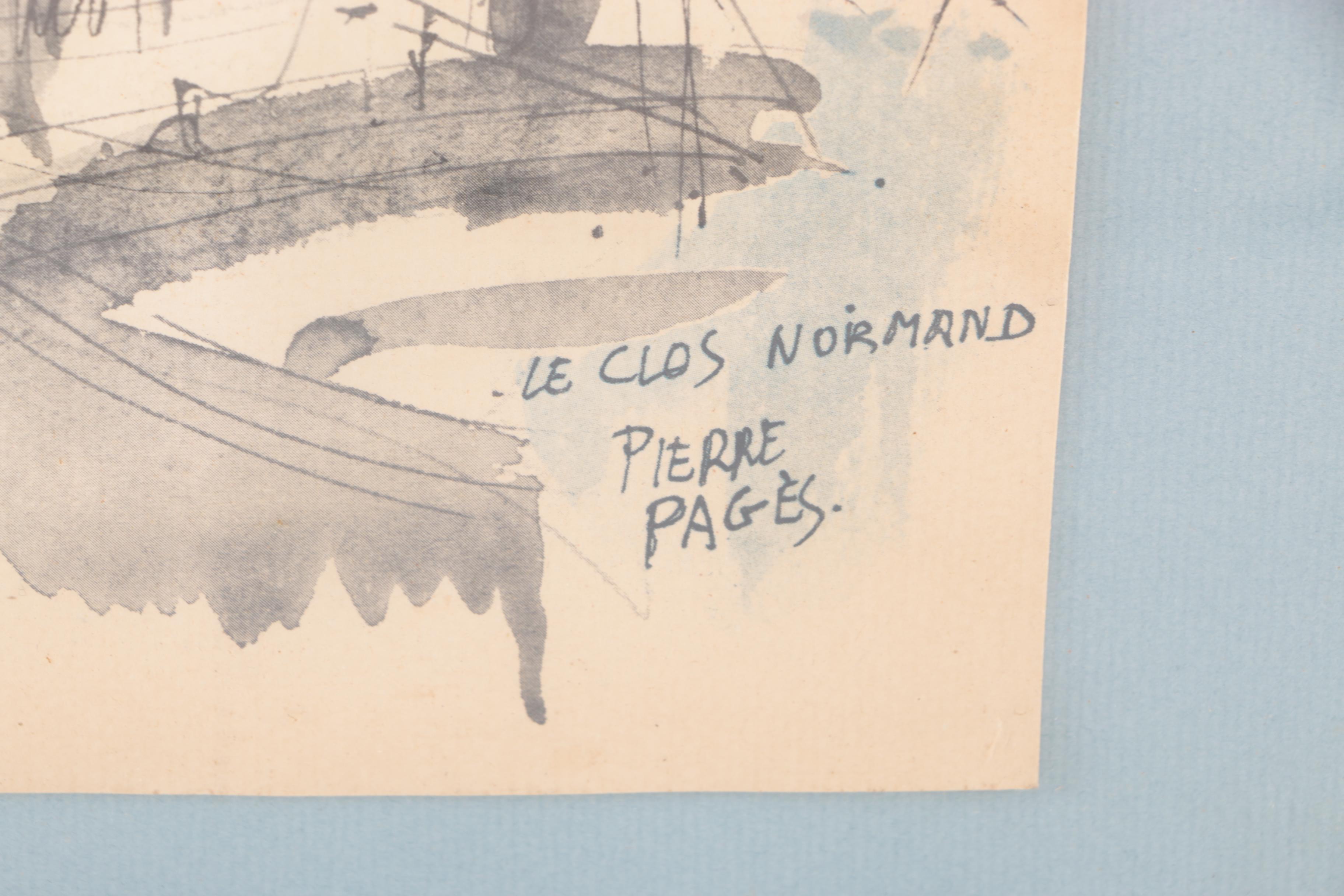 Offset Lithograph After Pierre Pages  "Le Clos Normand"