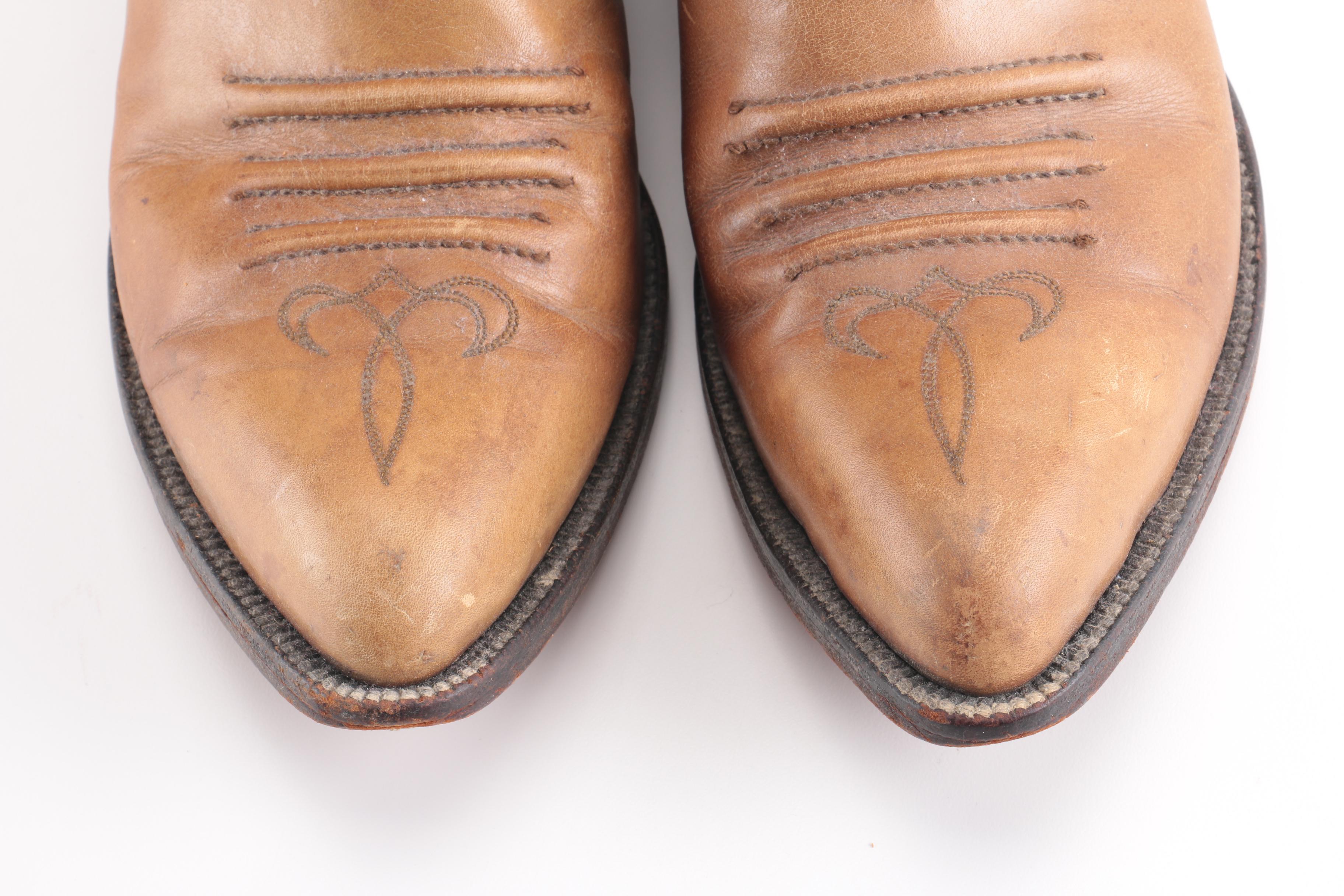 Dan Post Leather Cowboy Boots