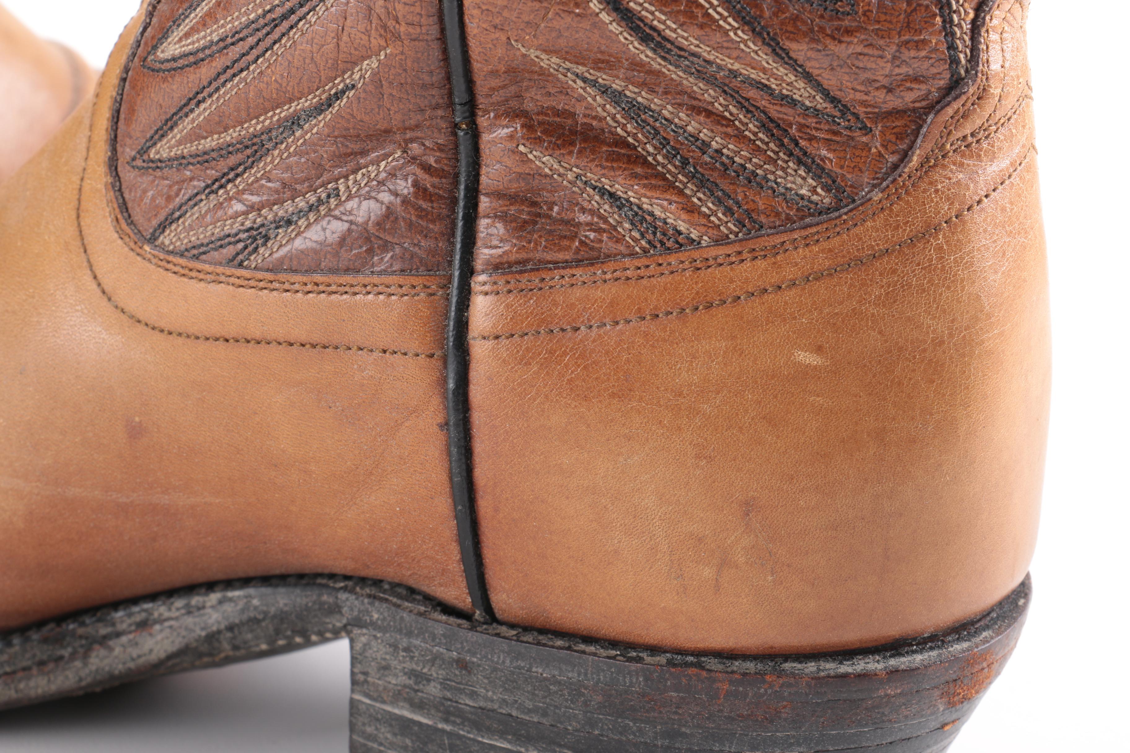 Dan Post Leather Cowboy Boots