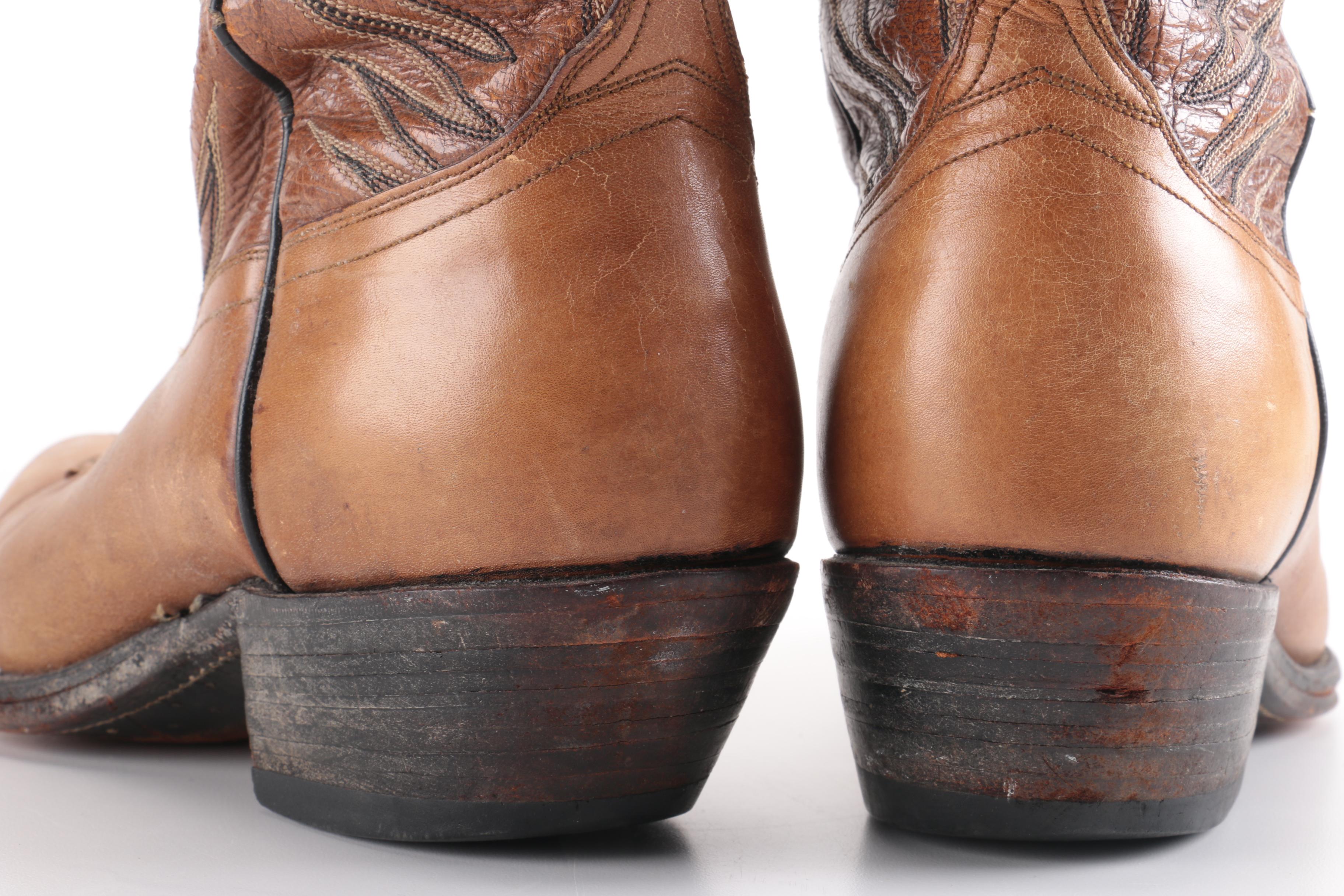 Dan Post Leather Cowboy Boots