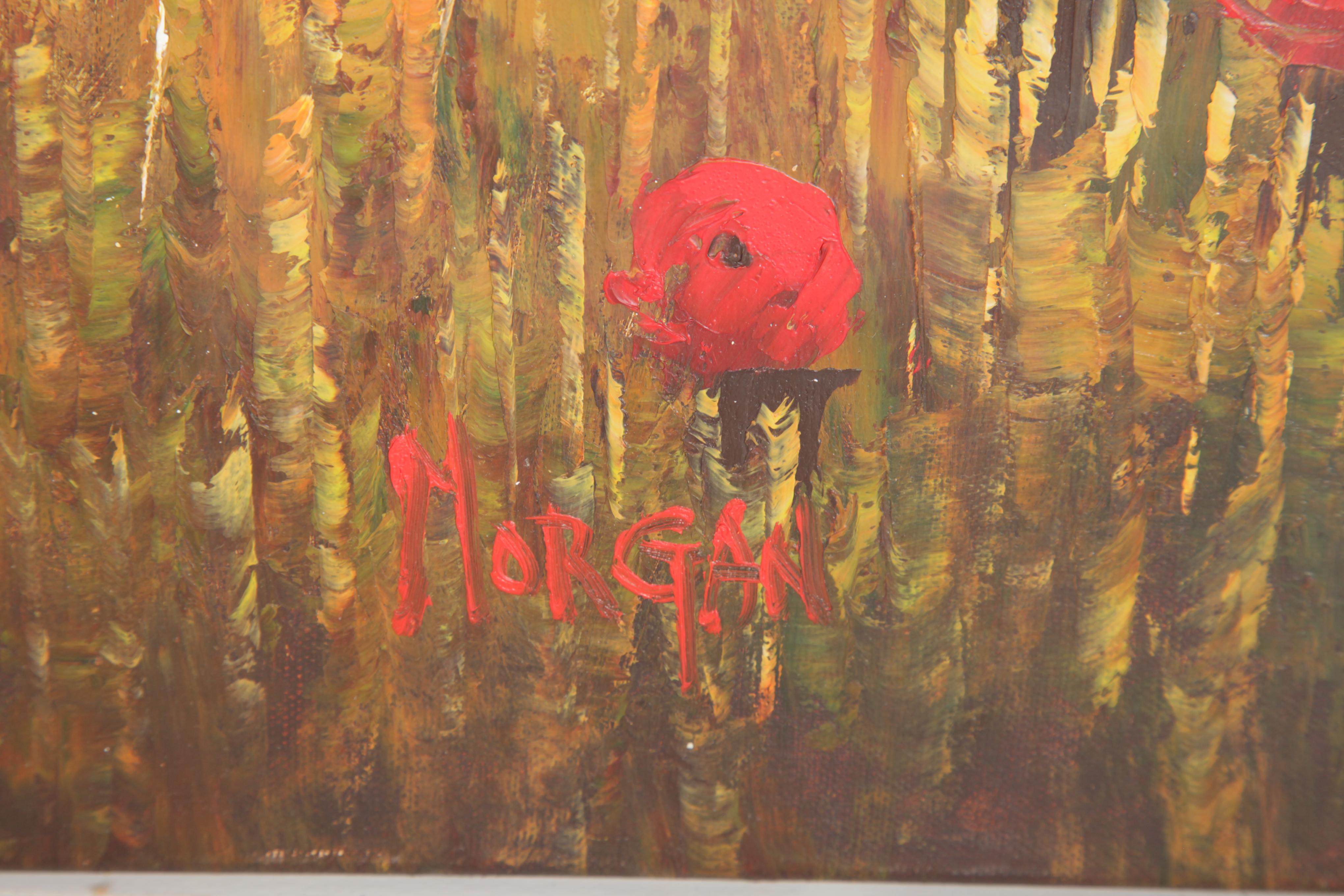 Morgan Oil Painting on Canvas "Poppies"