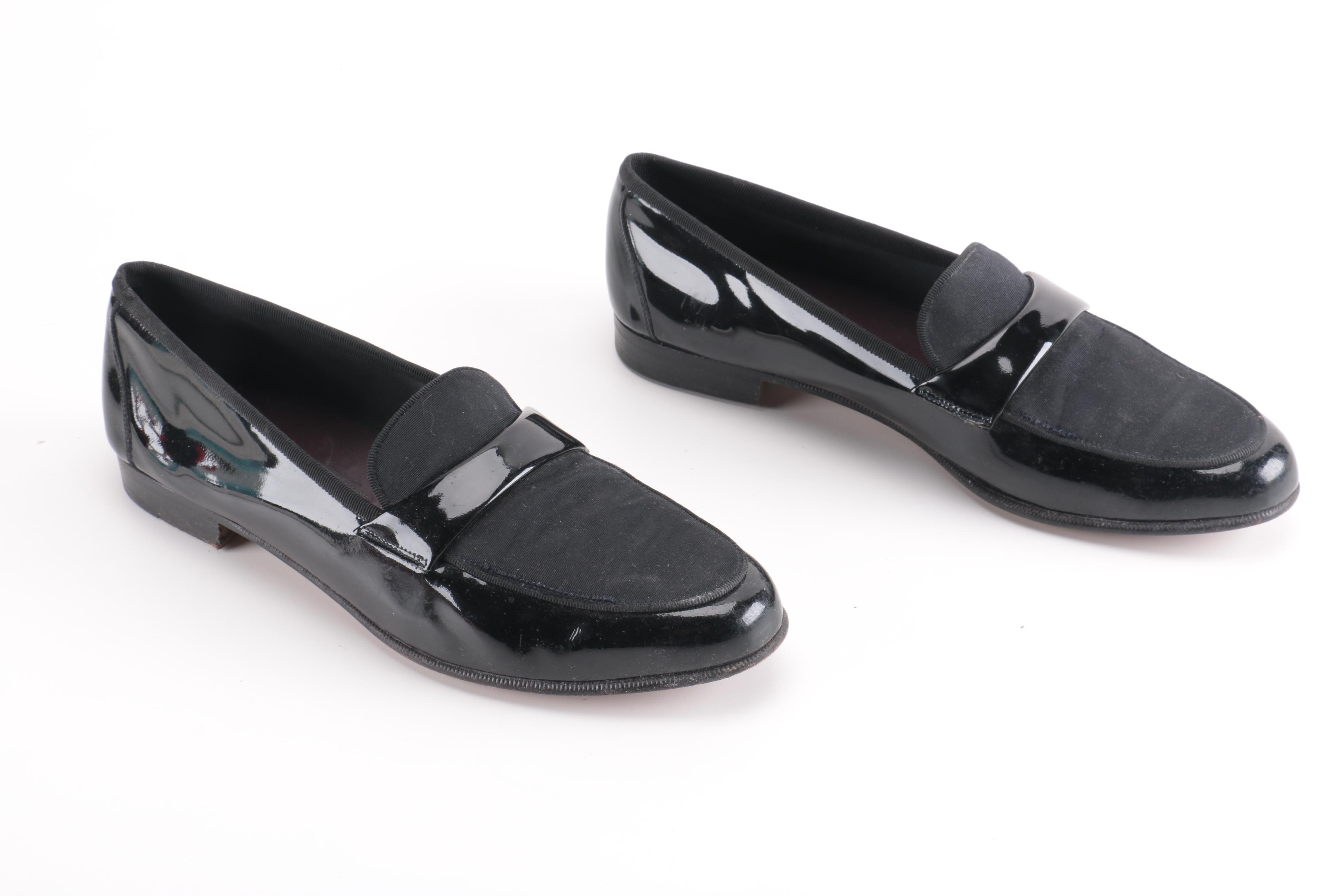 Salvatore Ferragamo Black Patent Leather Loafers