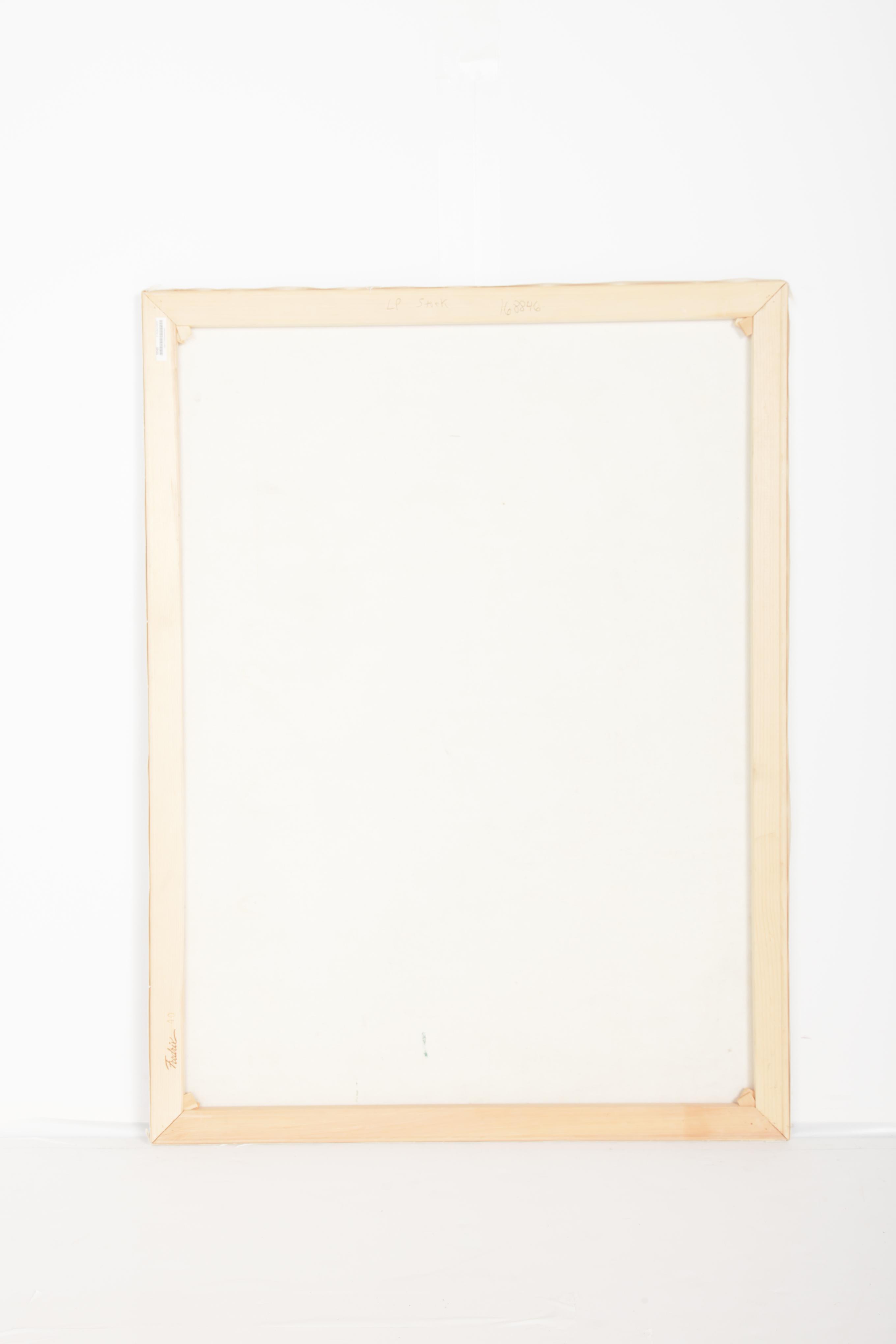 E. Tapia Signed Oil Painting on Canvas of Lake