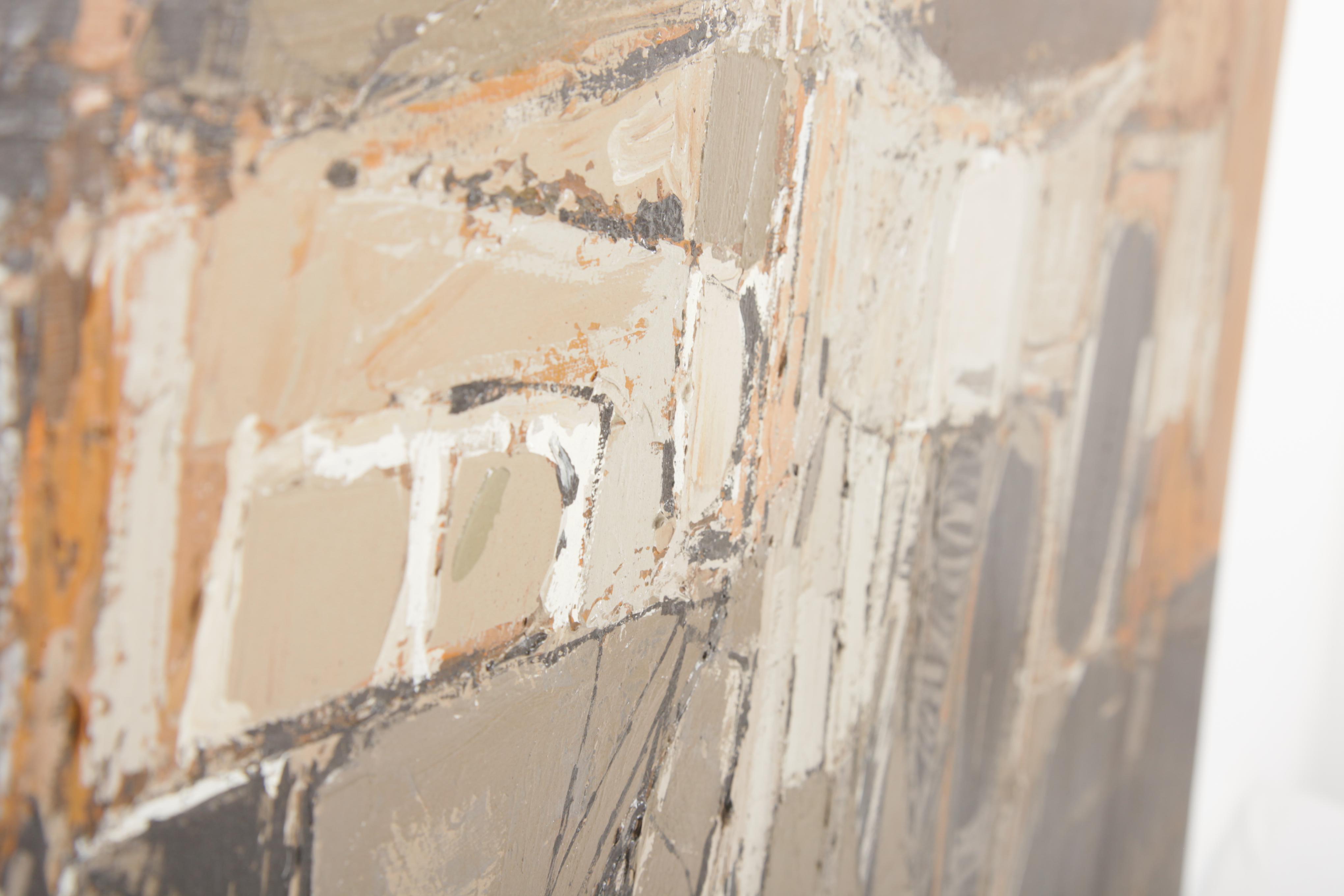 Nanci Closson Oil Painting on Canvas of Abstract Shapes