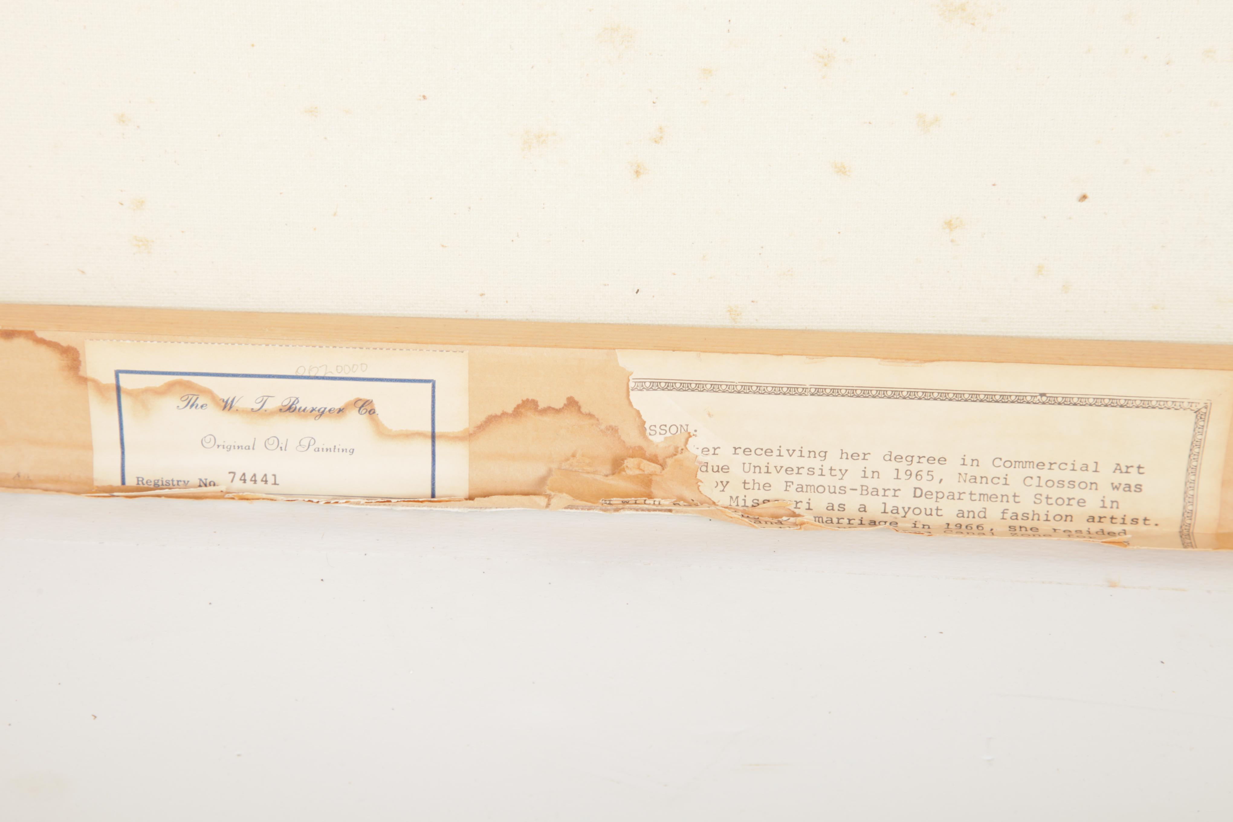 Nanci Closson Oil Painting on Canvas of Abstract Shapes