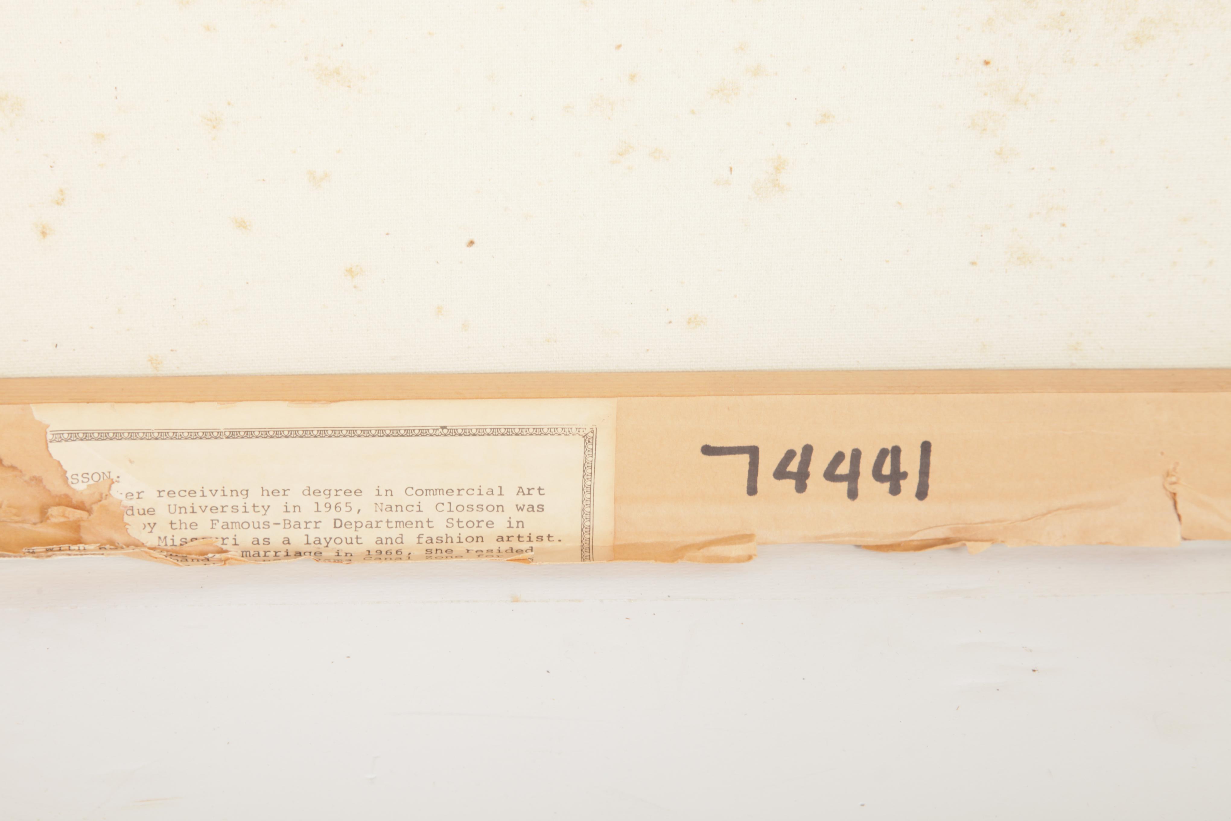 Nanci Closson Oil Painting on Canvas of Abstract Shapes