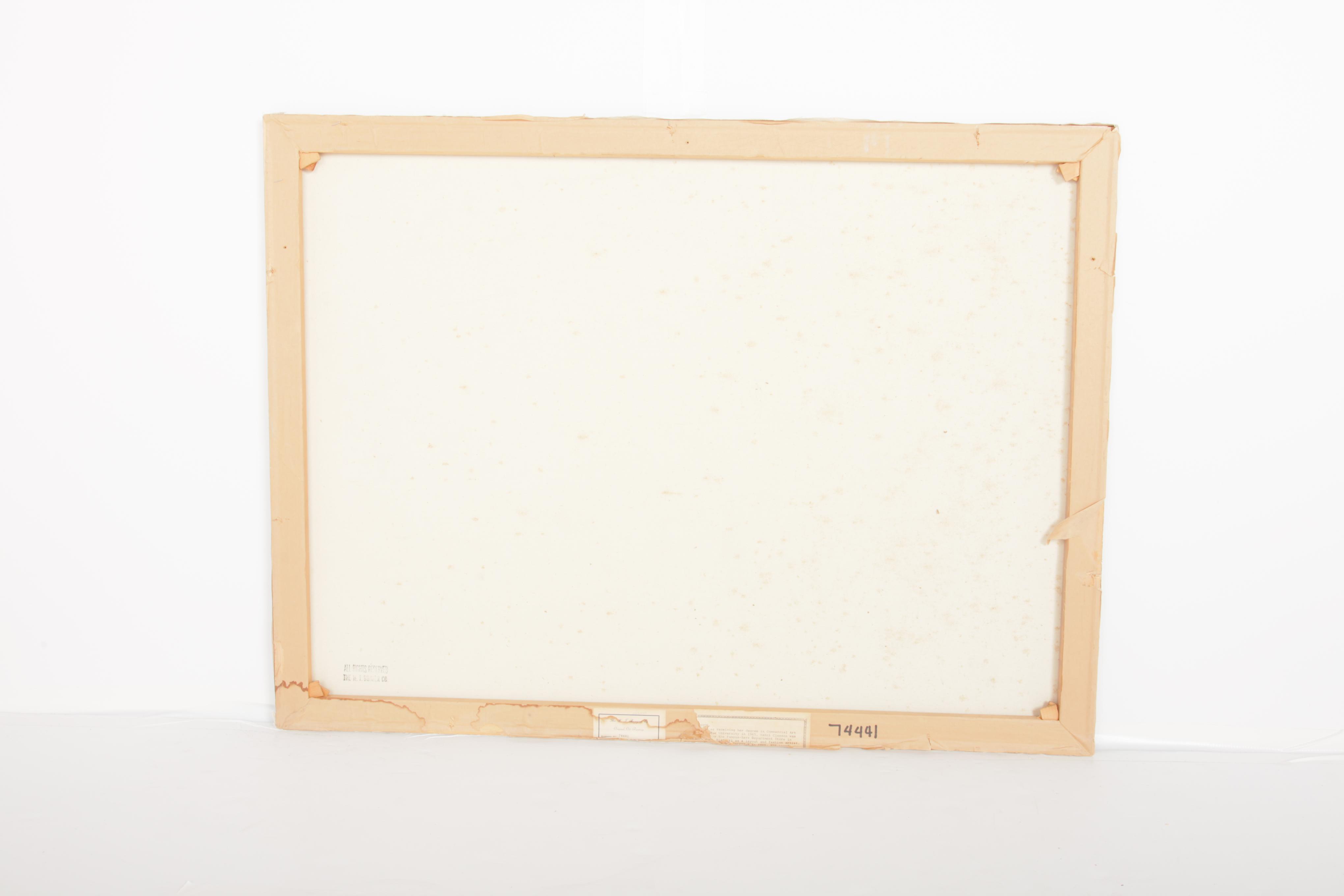 Nanci Closson Oil Painting on Canvas of Abstract Shapes