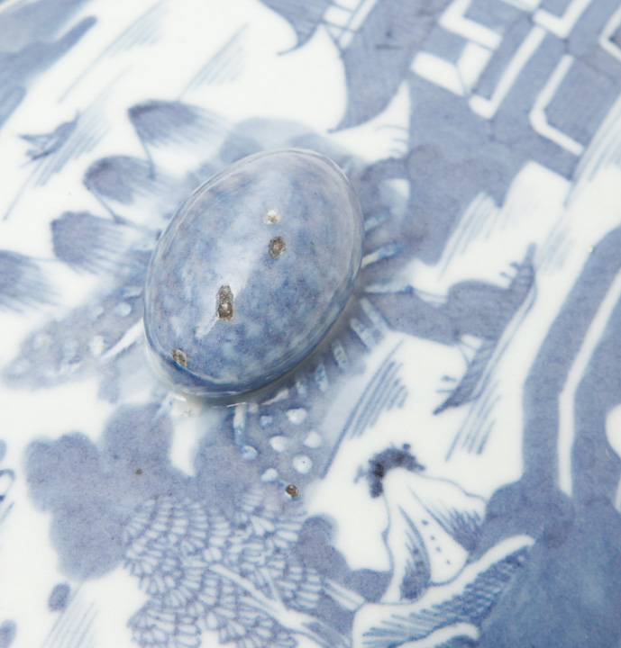 Blue and White Lidded Dishes