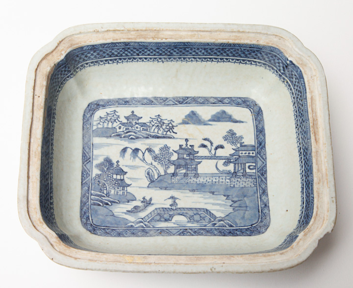 Blue and White Lidded Dishes