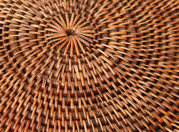 Collection of Woven Rattan Place Settings