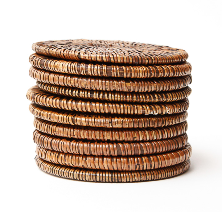 Collection of Woven Rattan Place Settings