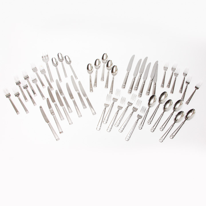 Collection of Mikasa Stainless Steel Flatware