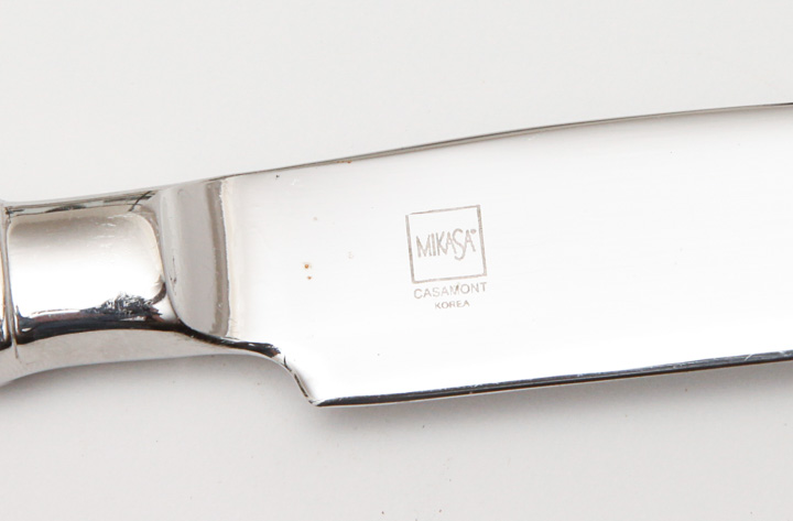 Collection of Mikasa Stainless Steel Flatware