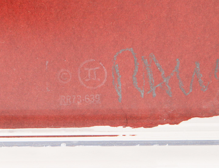 Robert Rauschenberg Handmade Paper with Collage "Bit"