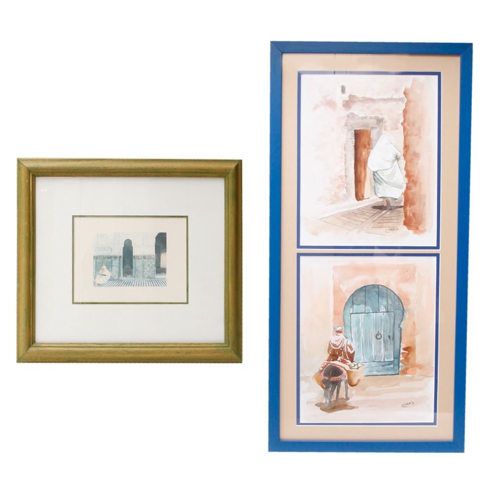 Pair of Framed Islamic Art Pieces