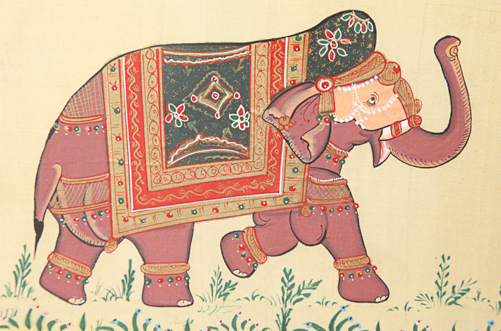 Pair of Elephant Paintings