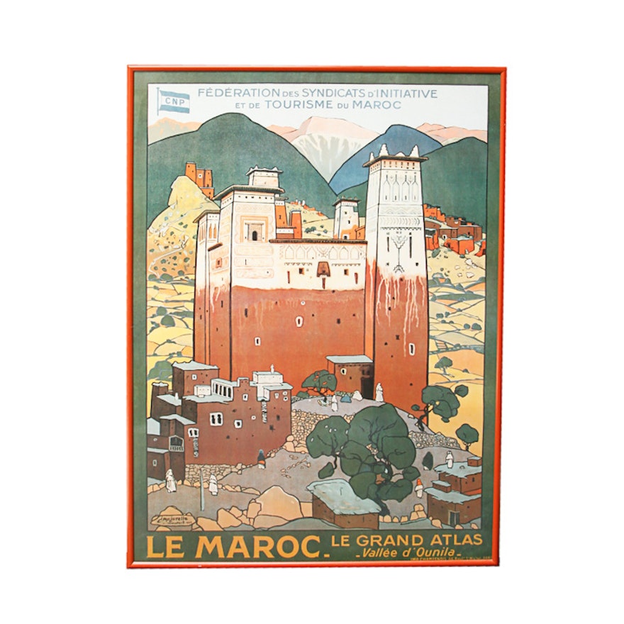 Jacques Majorelle Offset Lithograph Poster "Le Maroc"