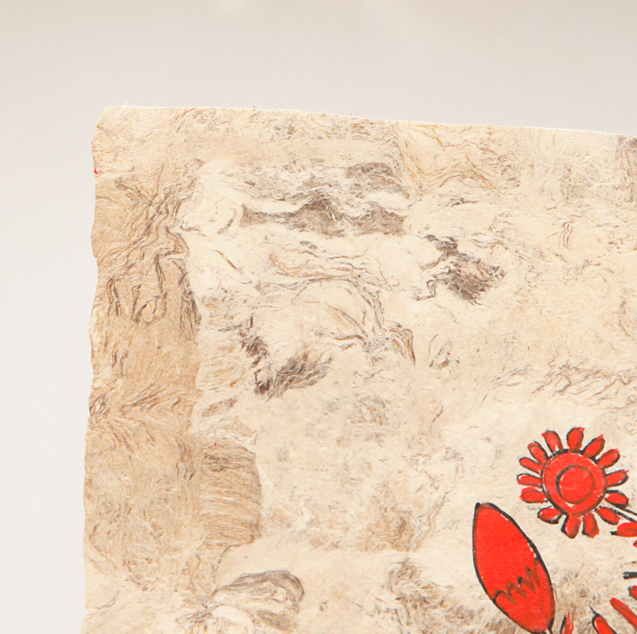 Painting of Birds on Pressed Paper