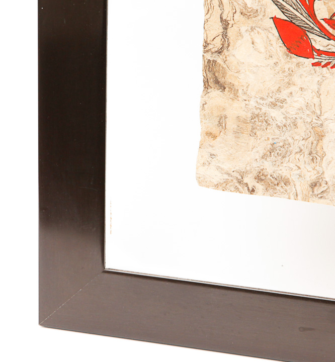 Painting of Birds on Pressed Paper