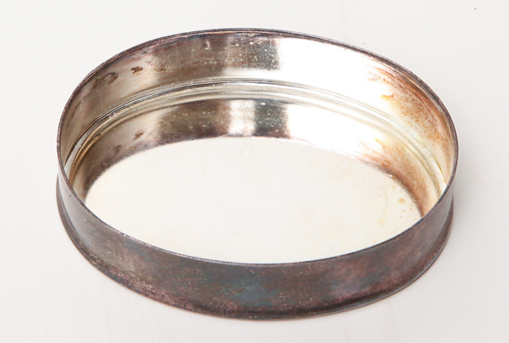 Gilt Venetian Figurine and Murano Glass and Silver Plate Trinket Box