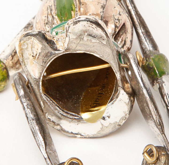 Gilt Venetian Figurine and Murano Glass and Silver Plate Trinket Box