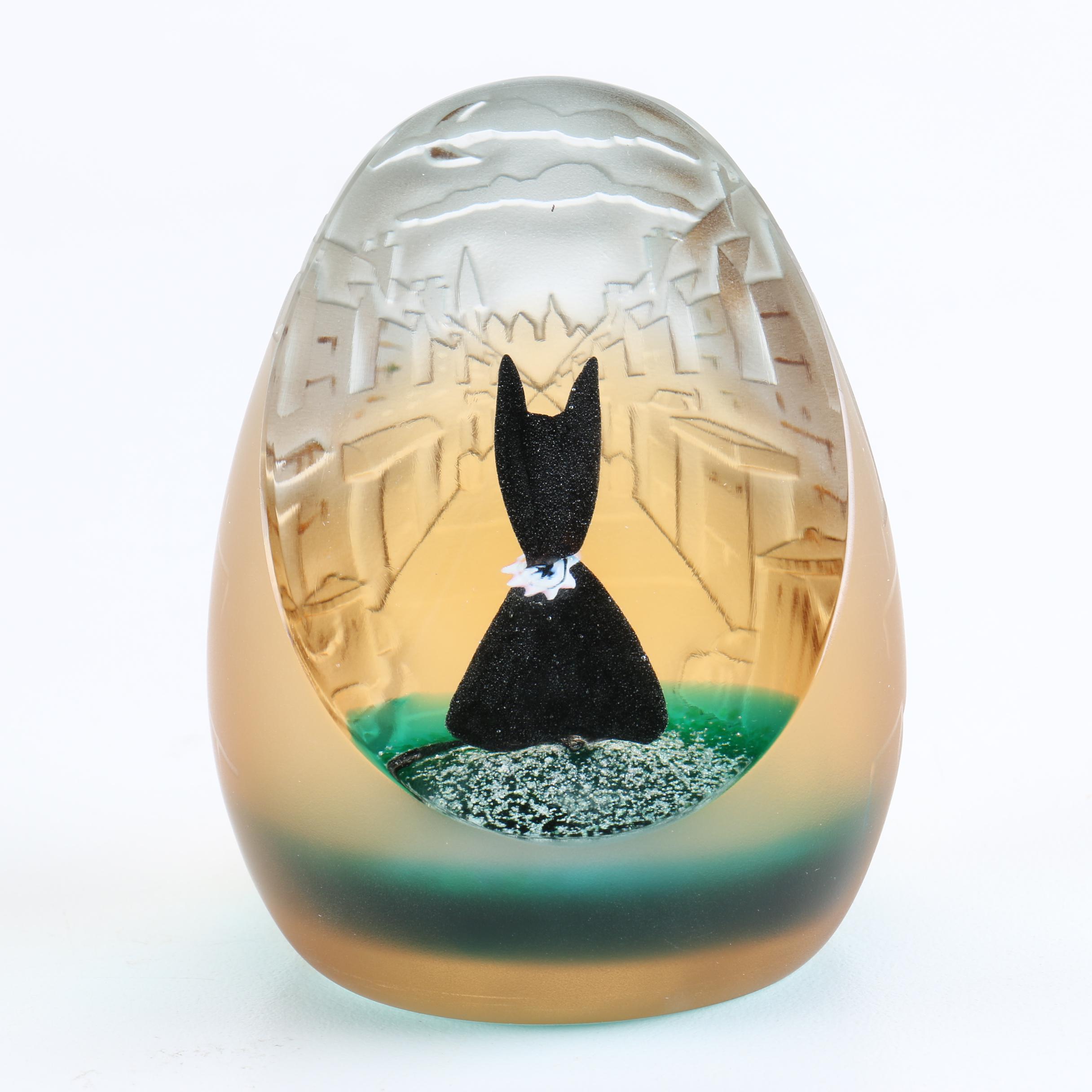 Limited Edition Handcrafted "Alley Cat" Paperweight by Caithness