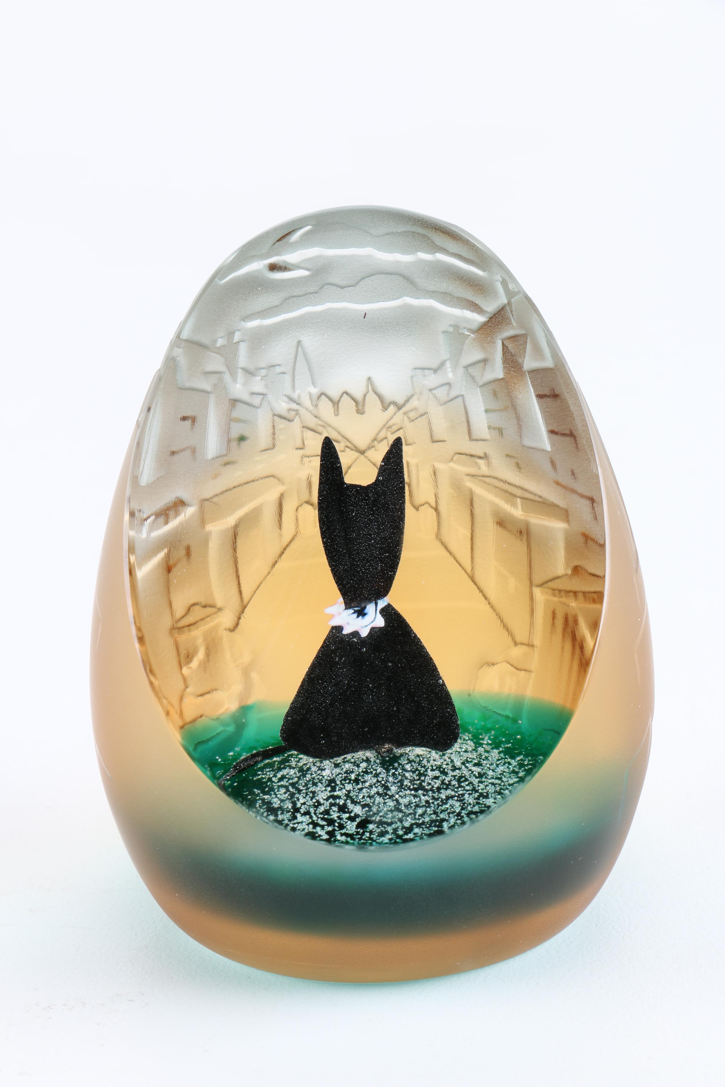 Limited Edition Handcrafted "Alley Cat" Paperweight by Caithness