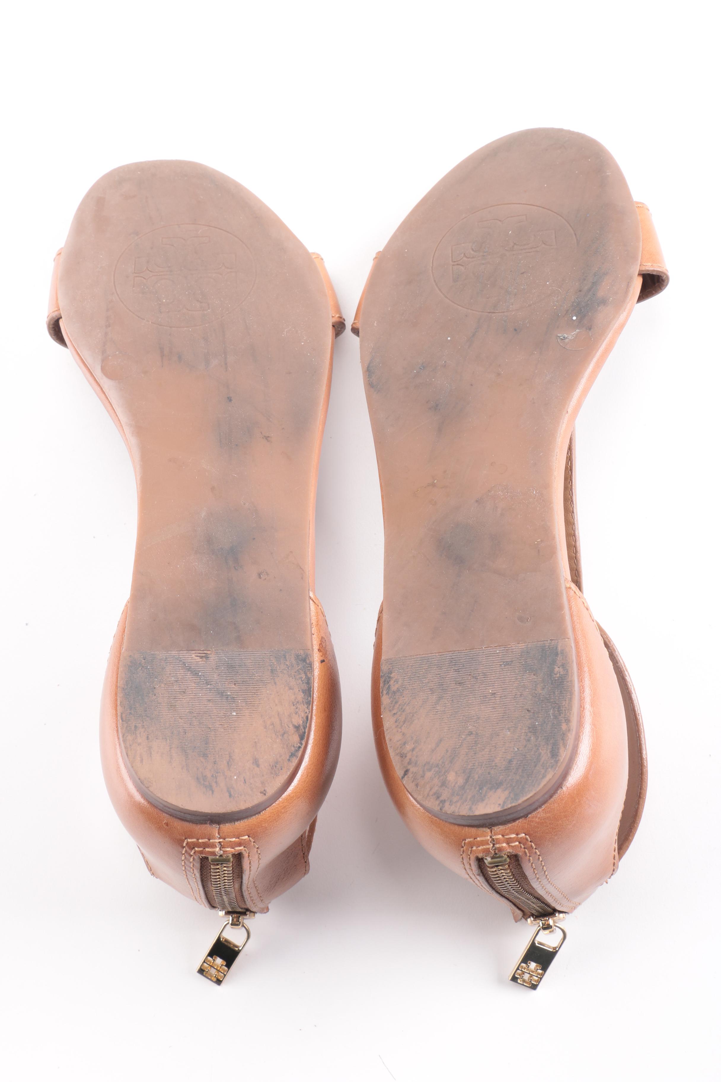 Tory Burch Ankle Strap Flat Sandals