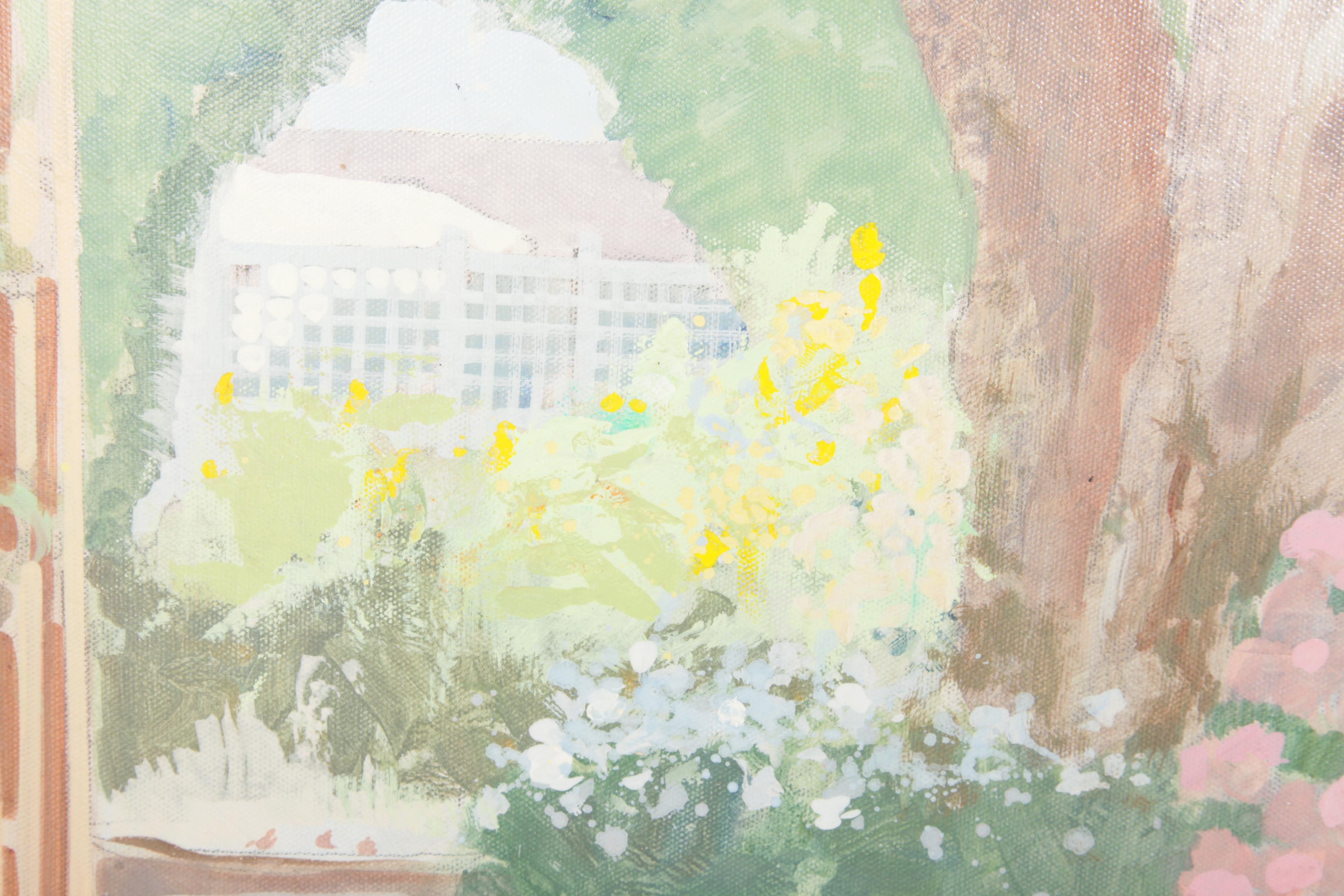 William Benecke Oil Painting on Canvas "Passage To The Garden"