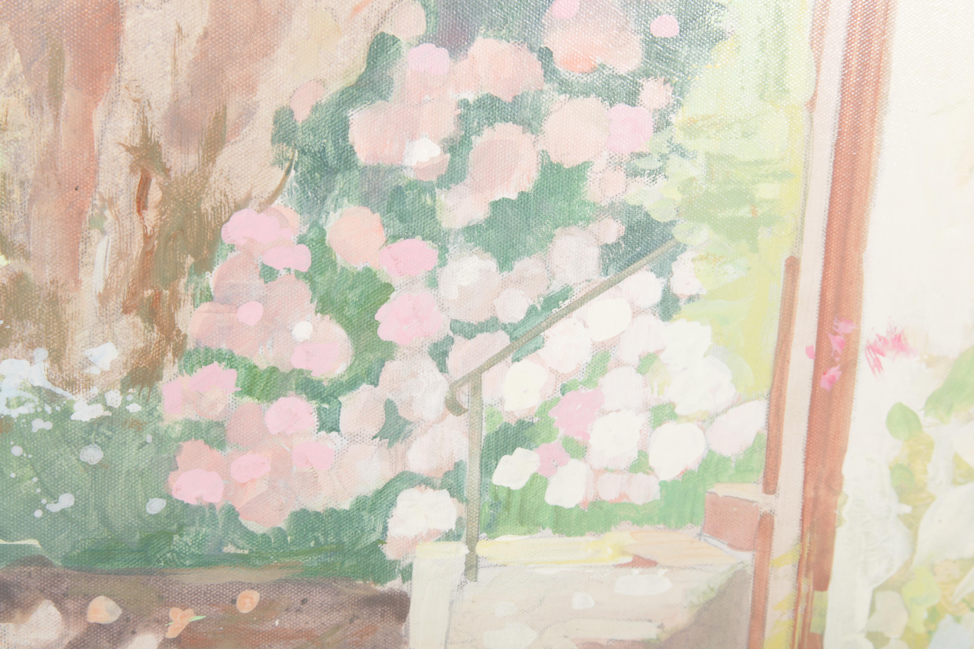 William Benecke Oil Painting on Canvas "Passage To The Garden"