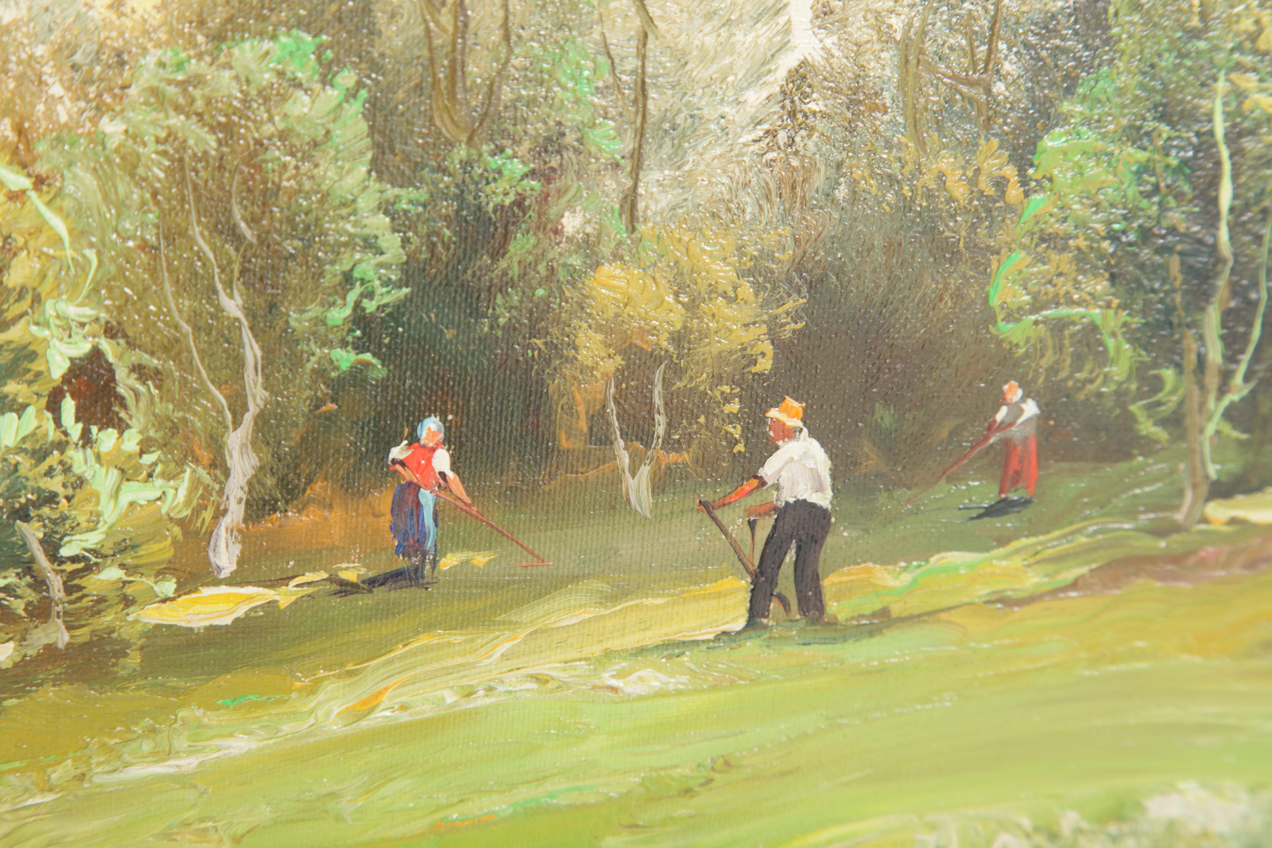 Helmut Stadelhofer Oil on Canvas of "Munich"