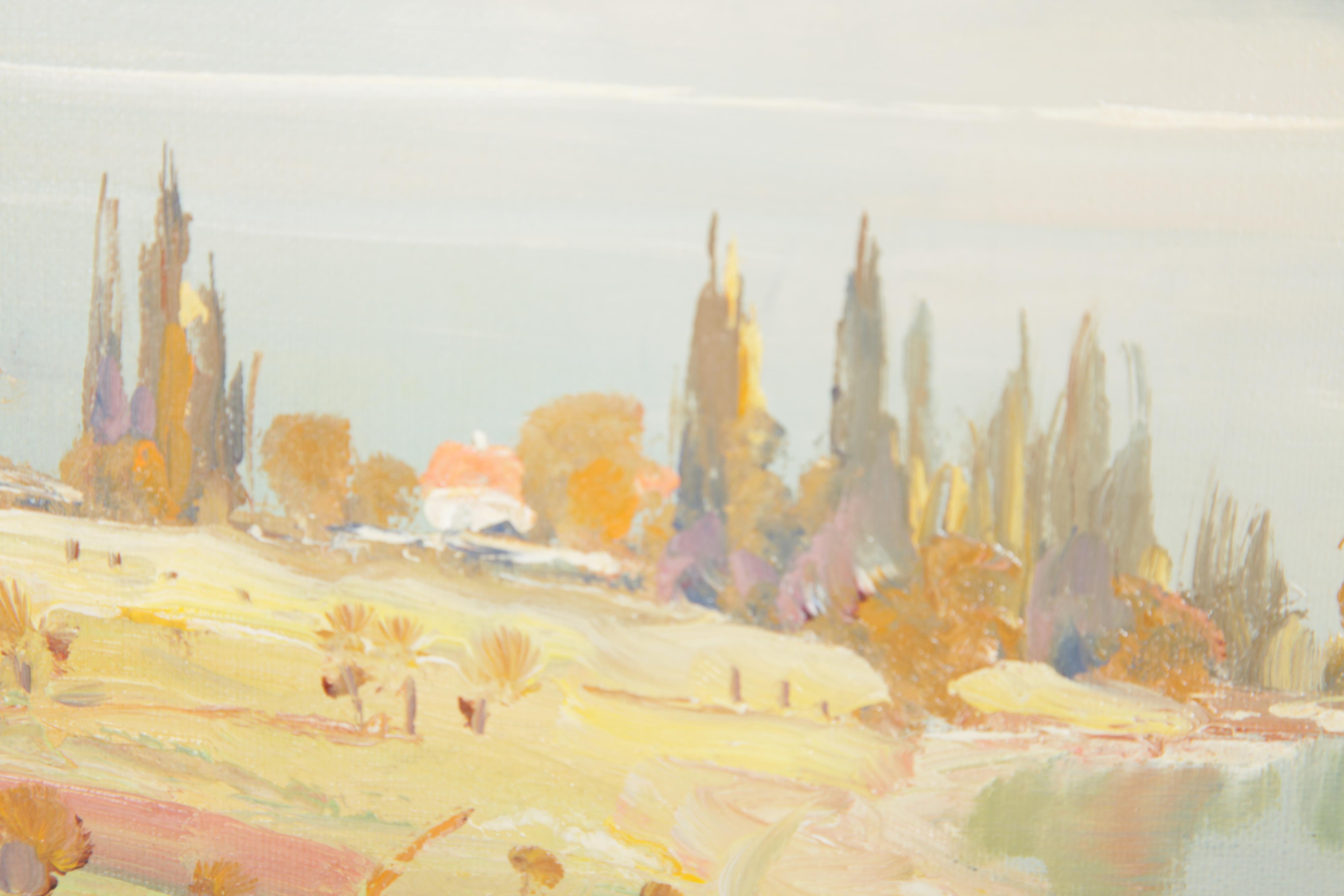 Helmut Stadelhofer Oil on Canvas of "Munich"