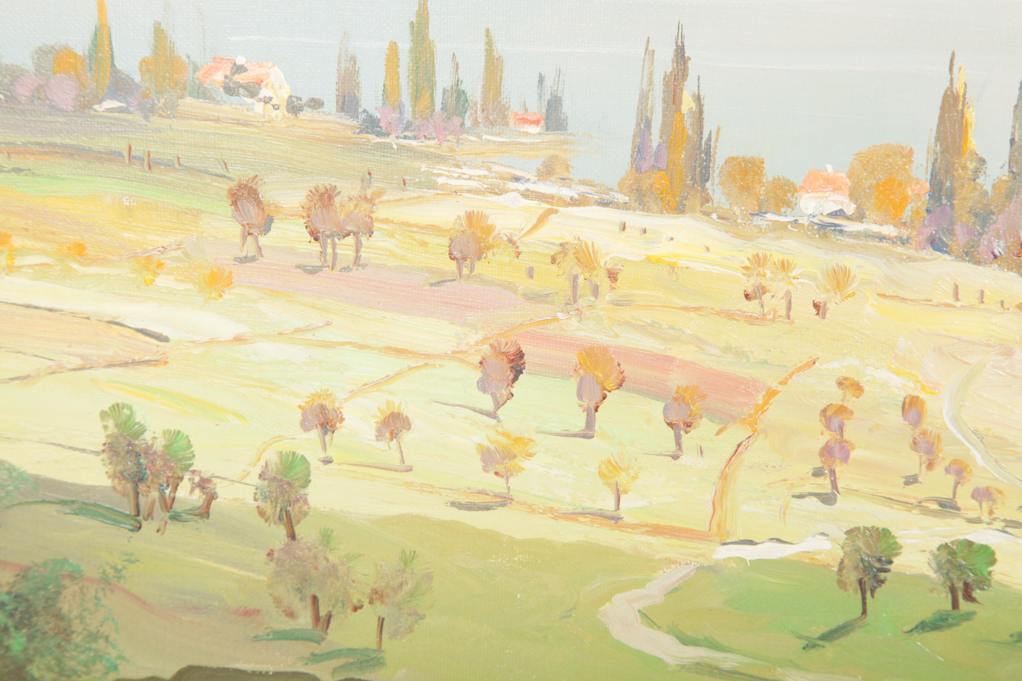 Helmut Stadelhofer Oil on Canvas of "Munich"