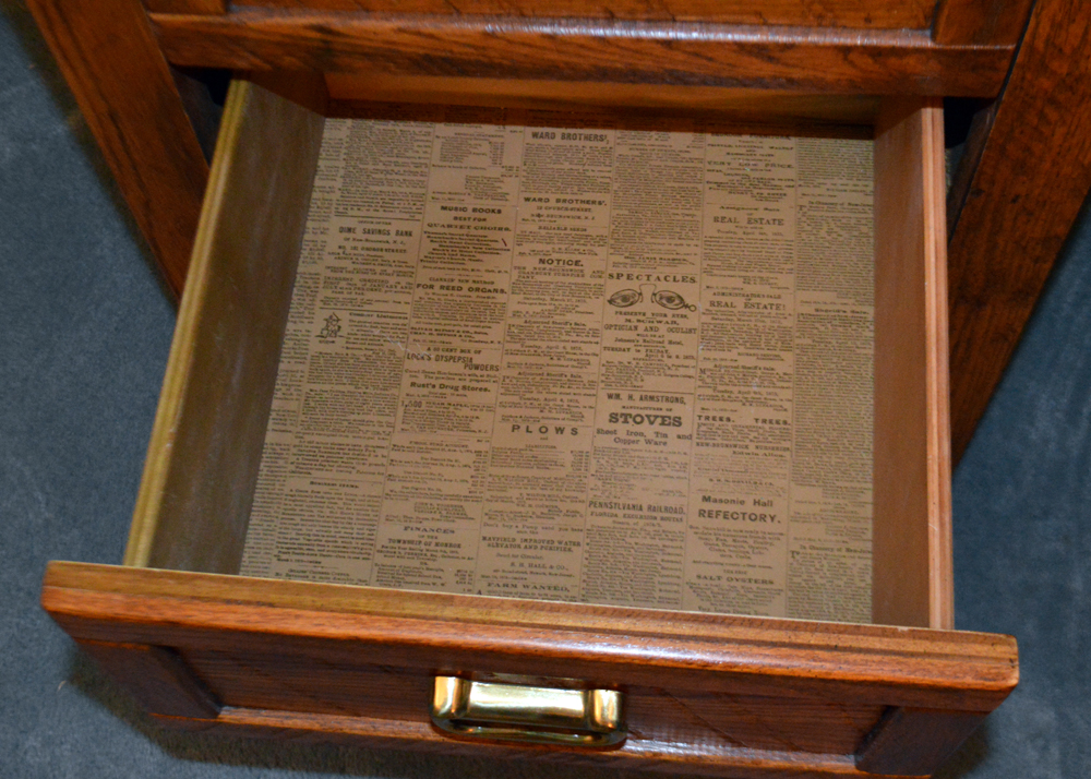 Vintage Young-Hinkle Desk, Chair, and Brass Lamp