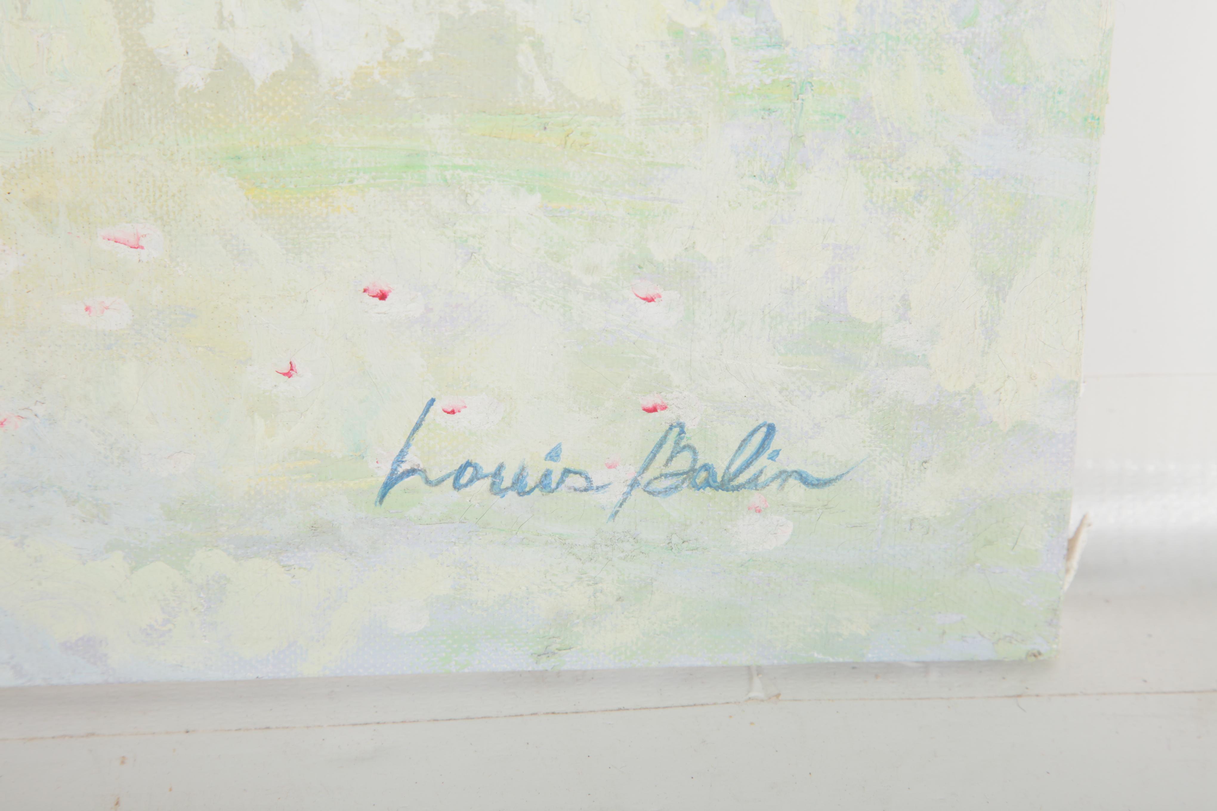 Louis Balin Original Oil Painting of a Creek