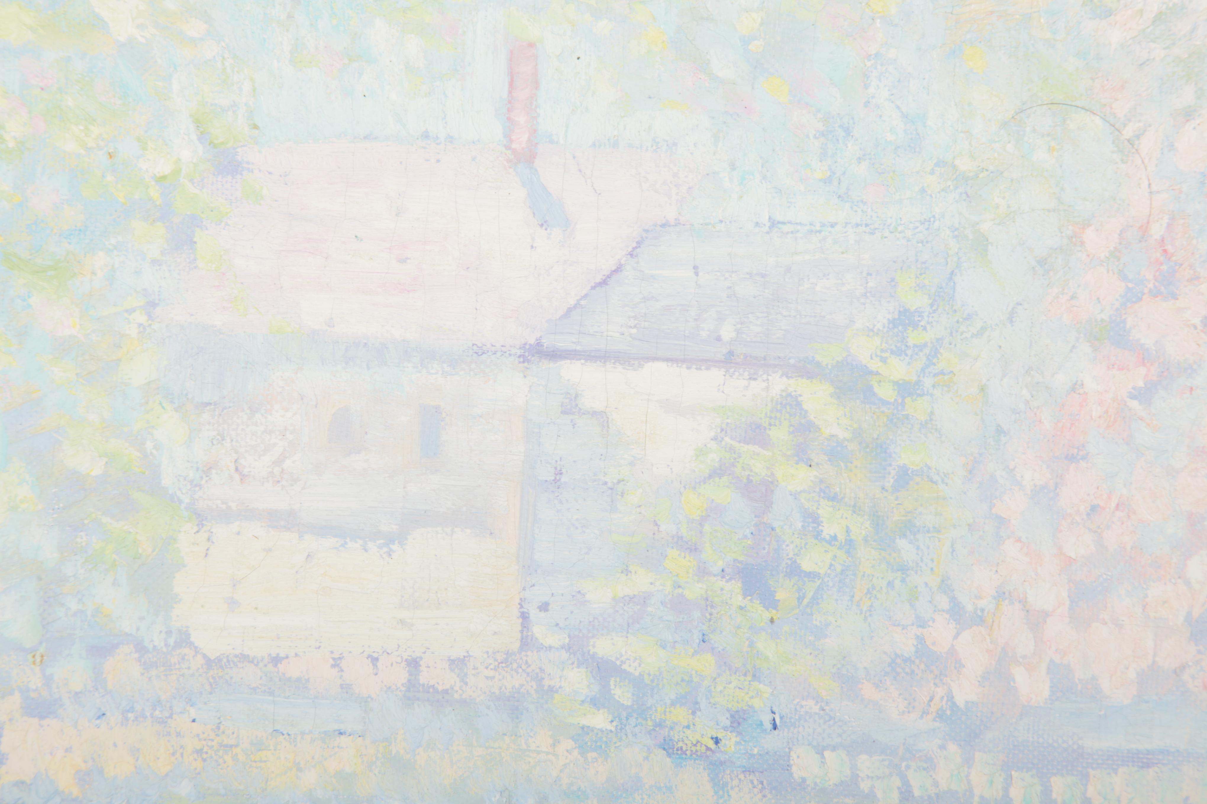 Louis Balin Original Oil Painting of a Creek