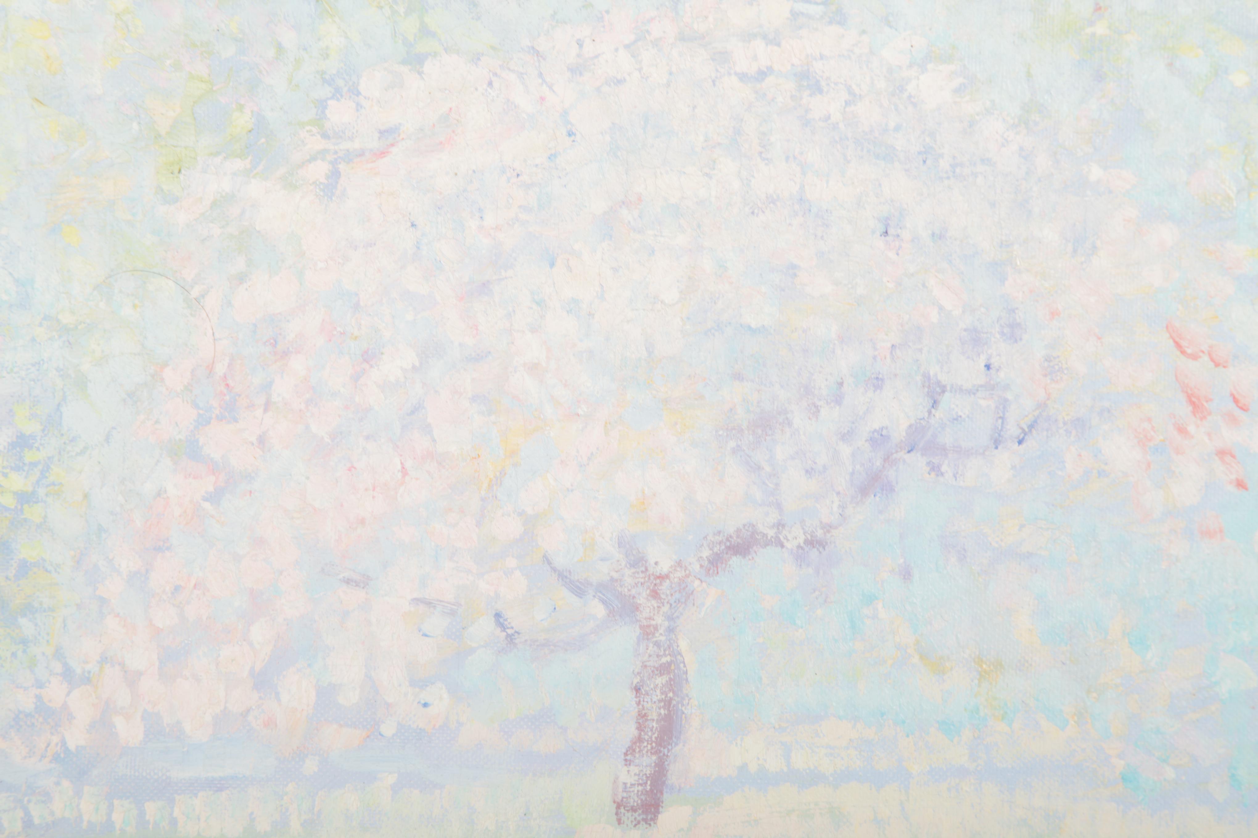 Louis Balin Original Oil Painting of a Creek