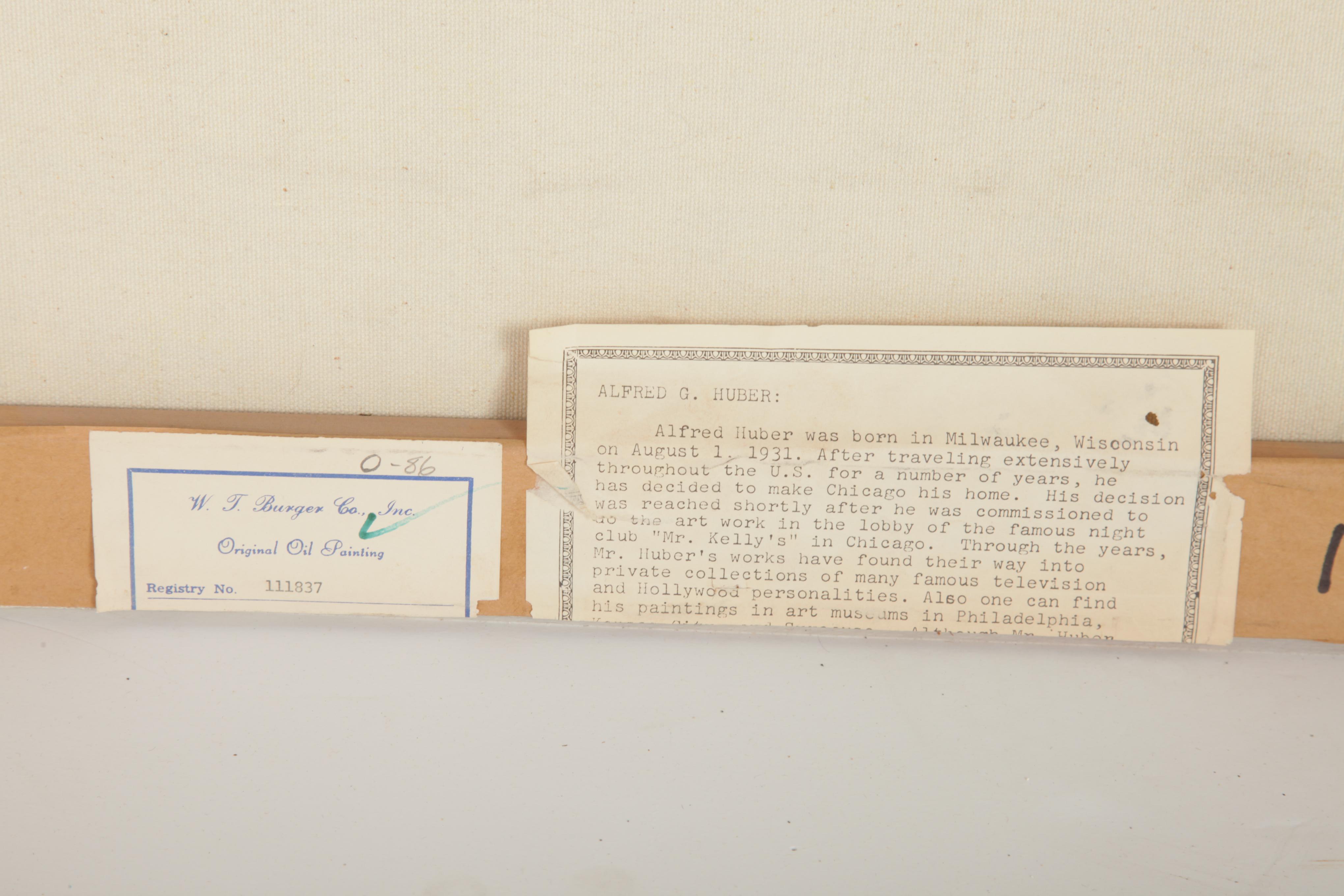 Alfred G. Huber Mixed Media on Canvas Still Life