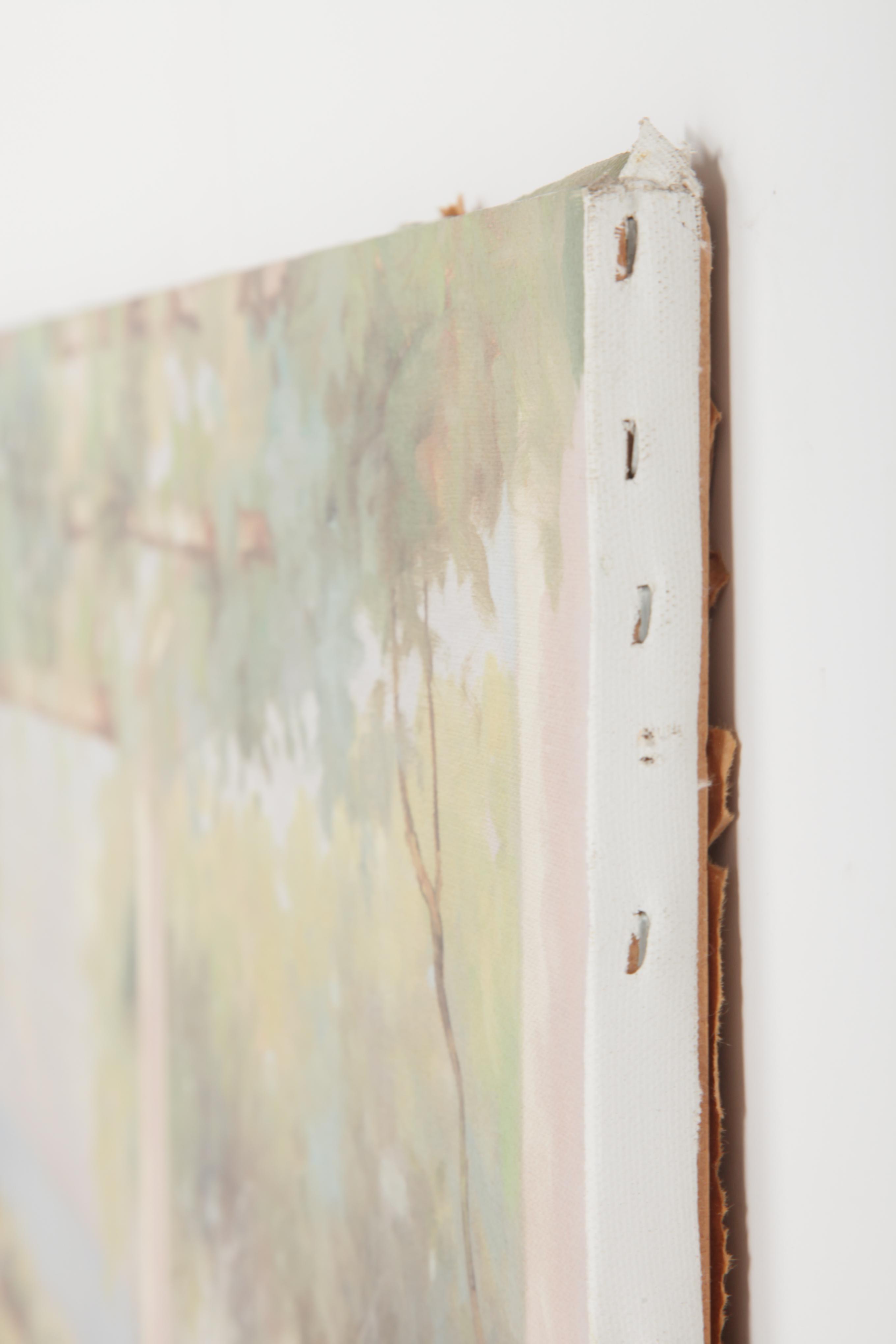 Candi Oil Painting on Canvas "On the Patio"