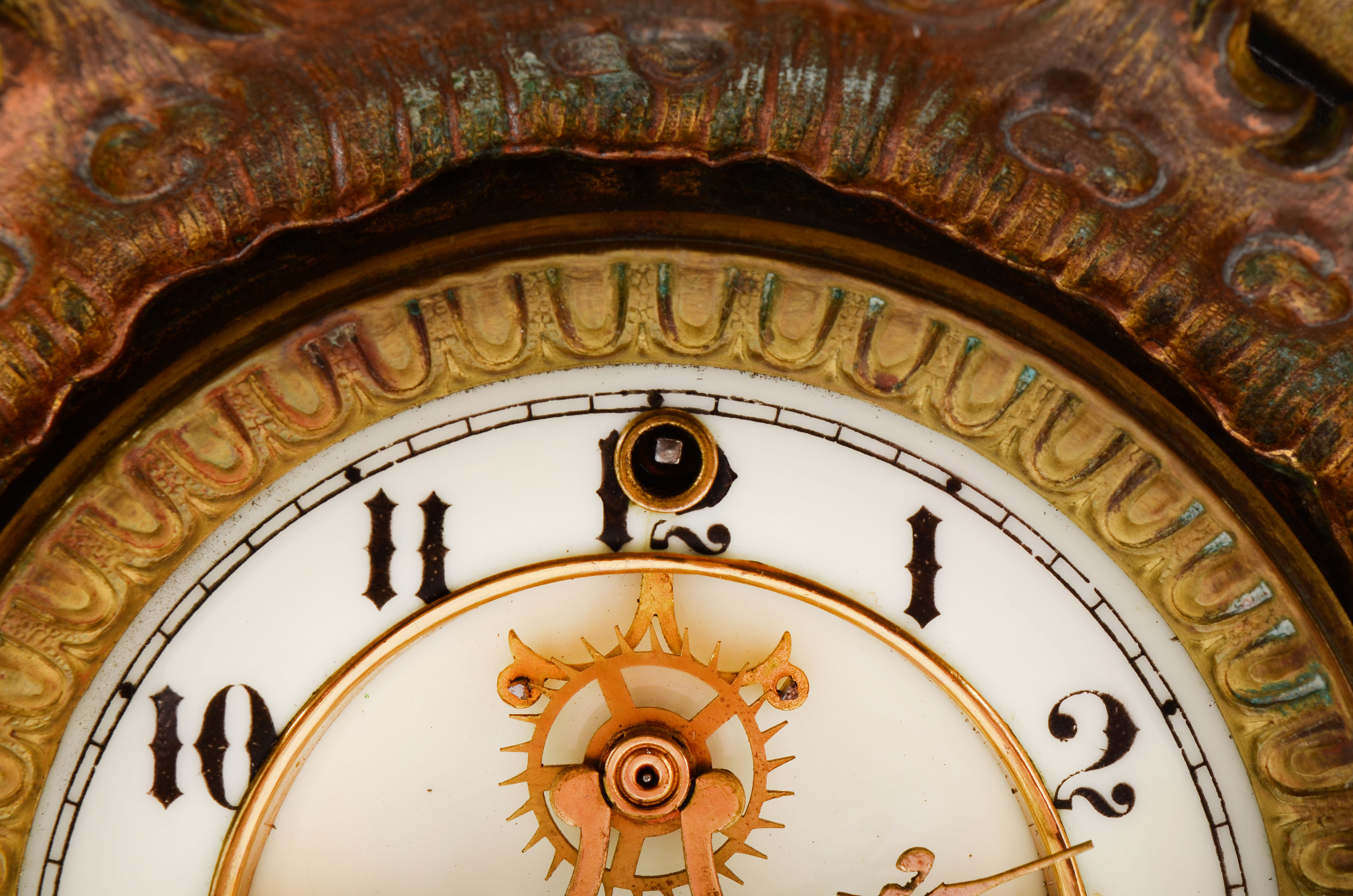 Antique William Gilbert "Tuscan" Marble Palor Clock